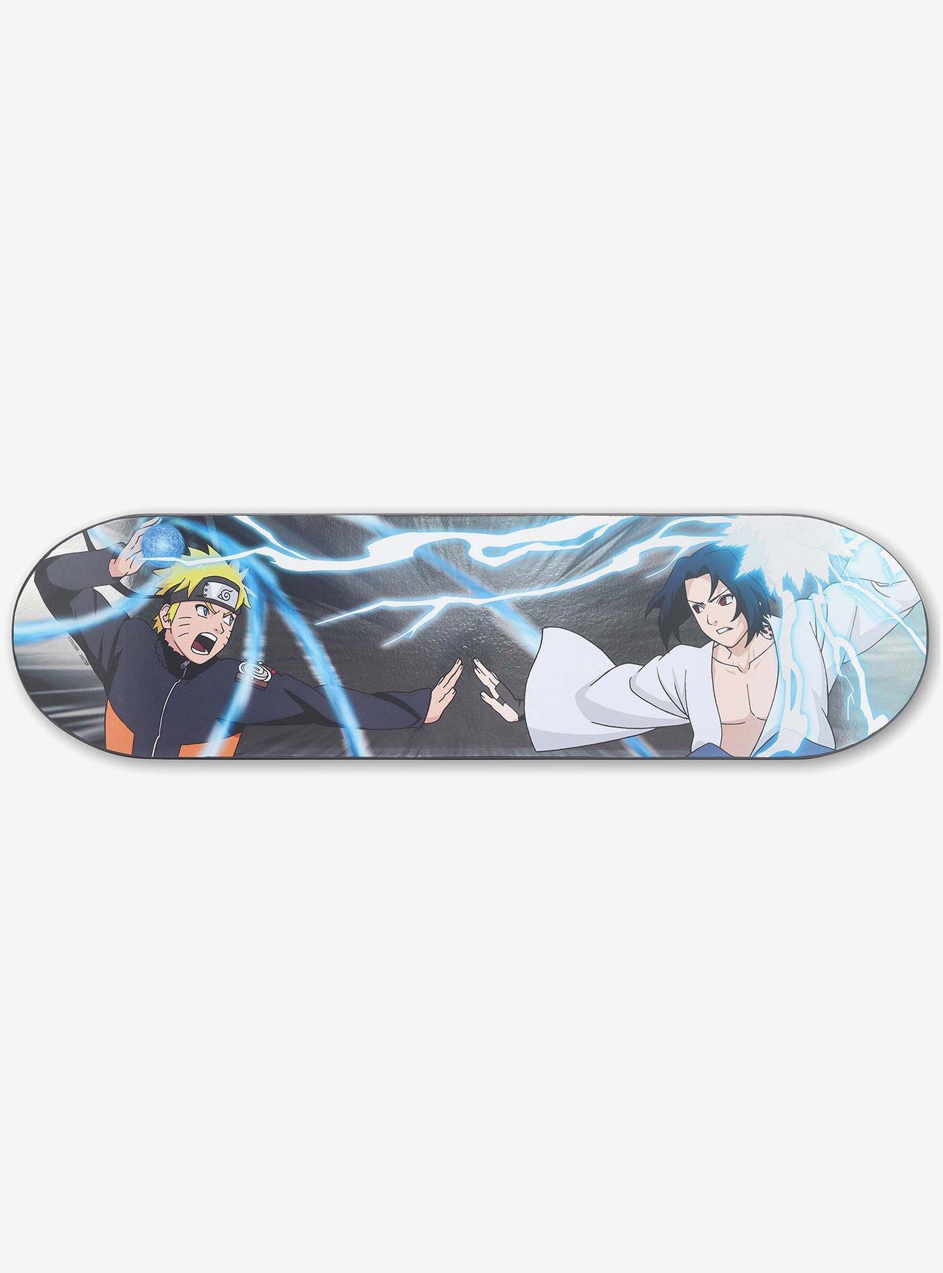 Naruto Shippuden Naruto & Sasuke Skate Deck Wood Wall Decor, , hi-res