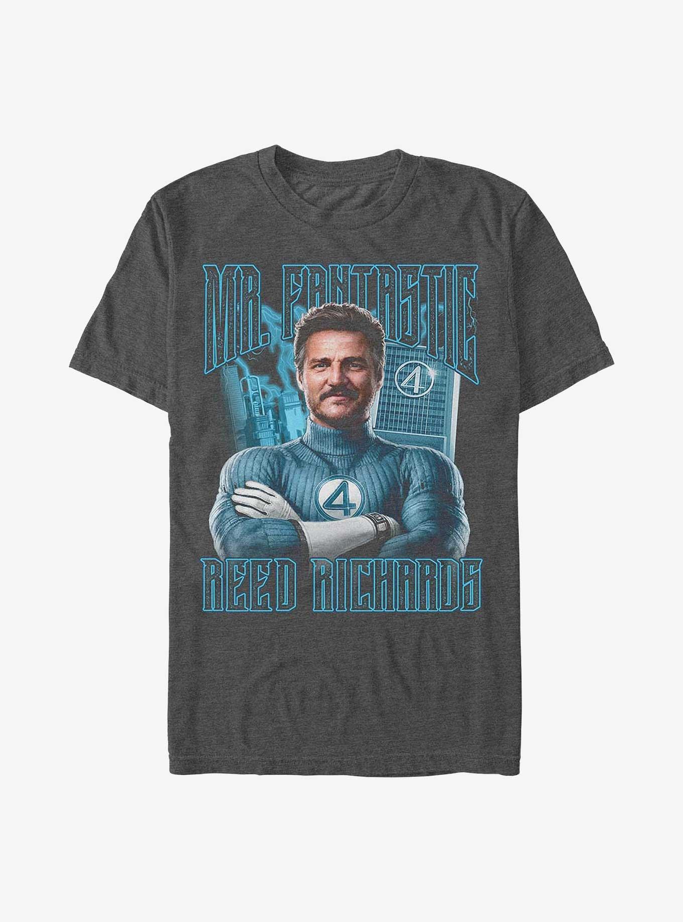 Marvel The Fantastic Four: First Steps Reed Fantastic T-Shirt Hot Topic Exclusive, CHAR HTR, hi-res
