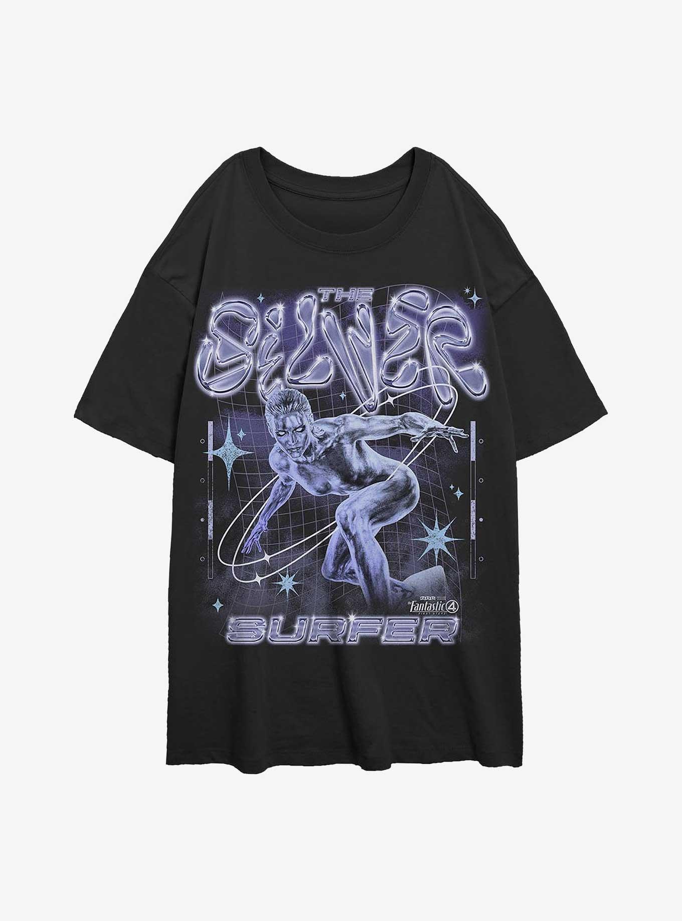 Marvel The Fantastic Four: First Steps Silver Surfer Girls Oversized T-Shirt Hot Topic Exclusive, , hi-res