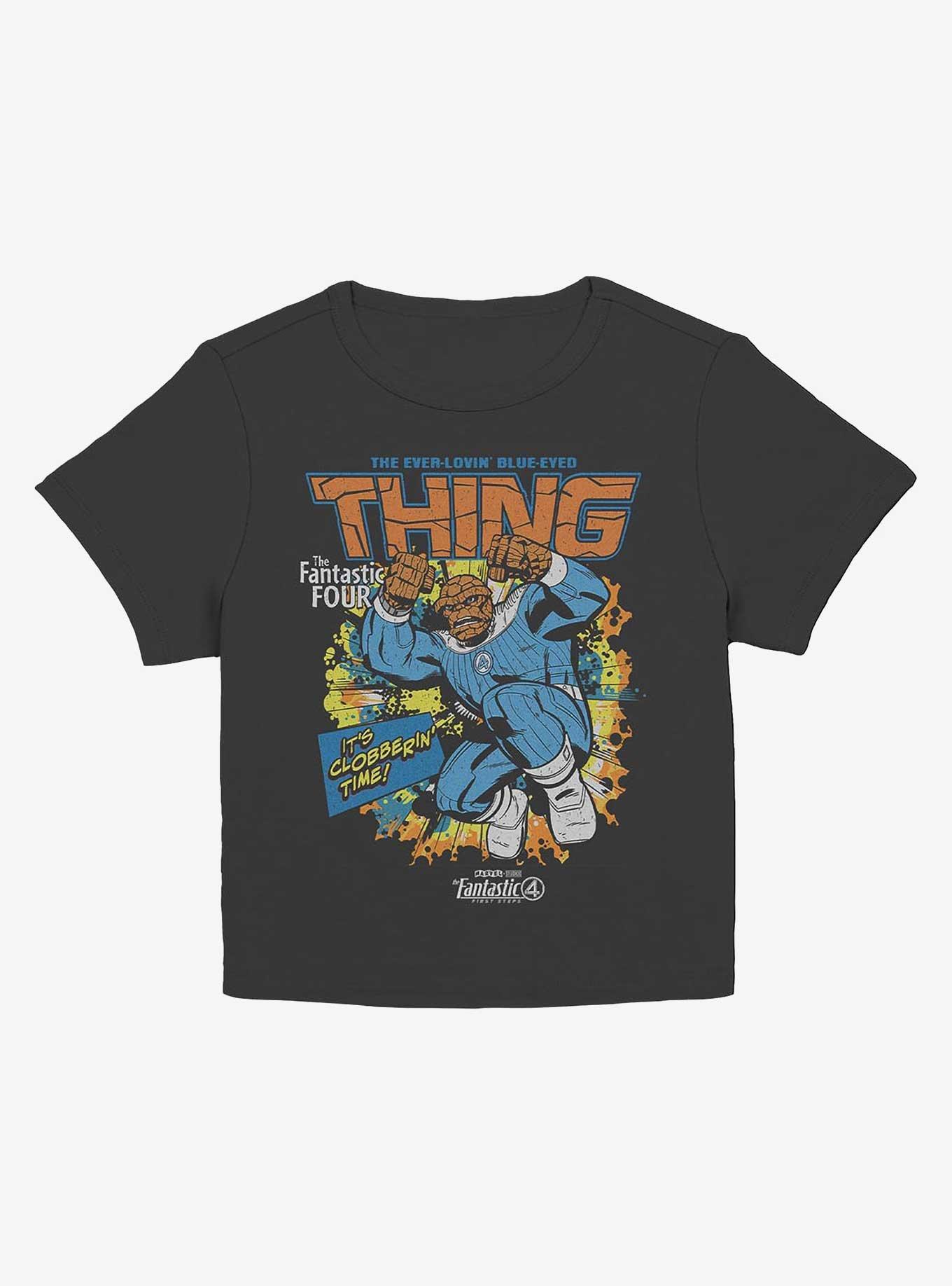 Marvel The Fantastic Four: First Steps Thing Cover Girls Baby T-Shirt Hot Topic Exclusive, BLACK, hi-res
