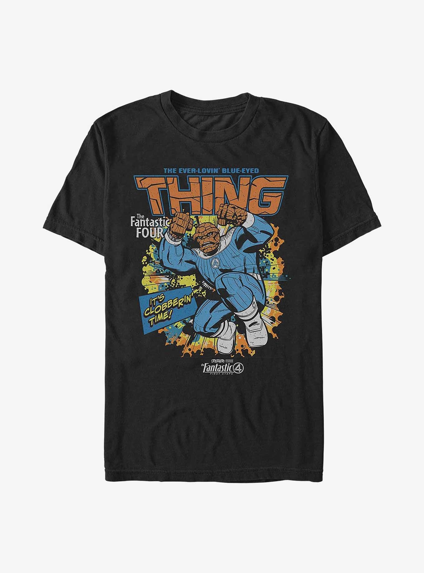 Marvel The Fantastic Four: First Steps Thing Cover T-Shirt Hot Topic Web Exclusive, BLACK, hi-res
