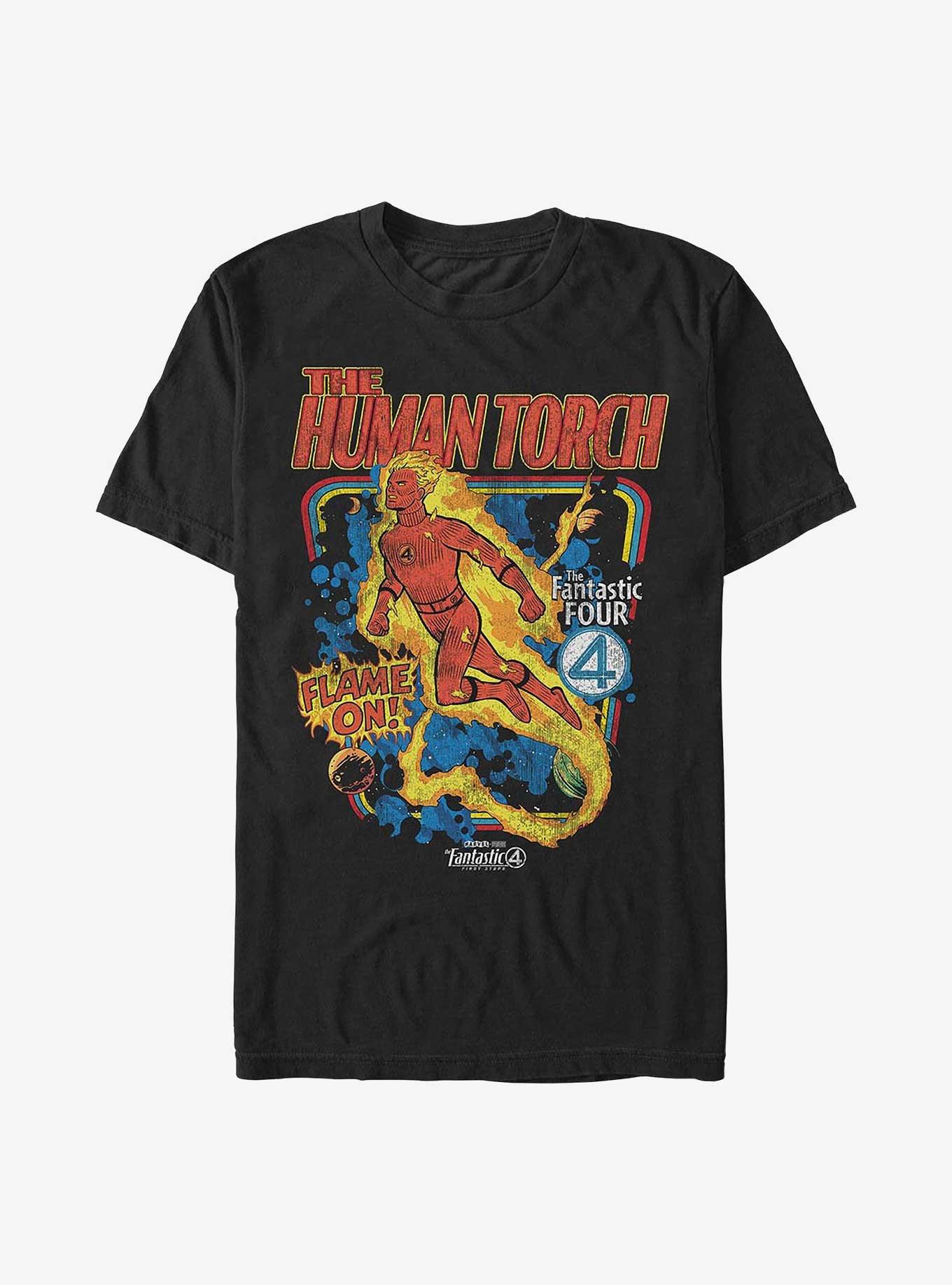 Marvel The Fantastic Four: First Steps Blazing Storm T-Shirt Hot Topic Web Exclusive, , hi-res