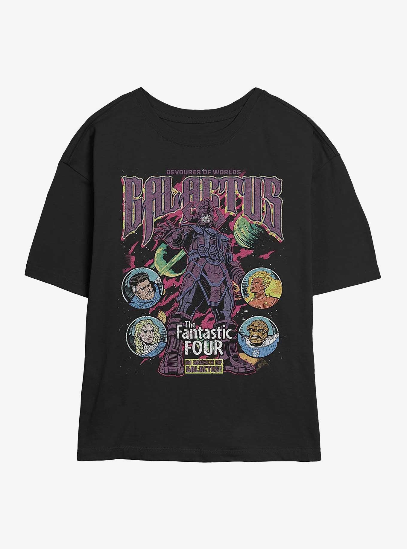 Marvel The Fantastic Four: First Steps Galactus Rules Girls Skimmer T-Shirt Hot Topic Exclusive, BLACK, hi-res