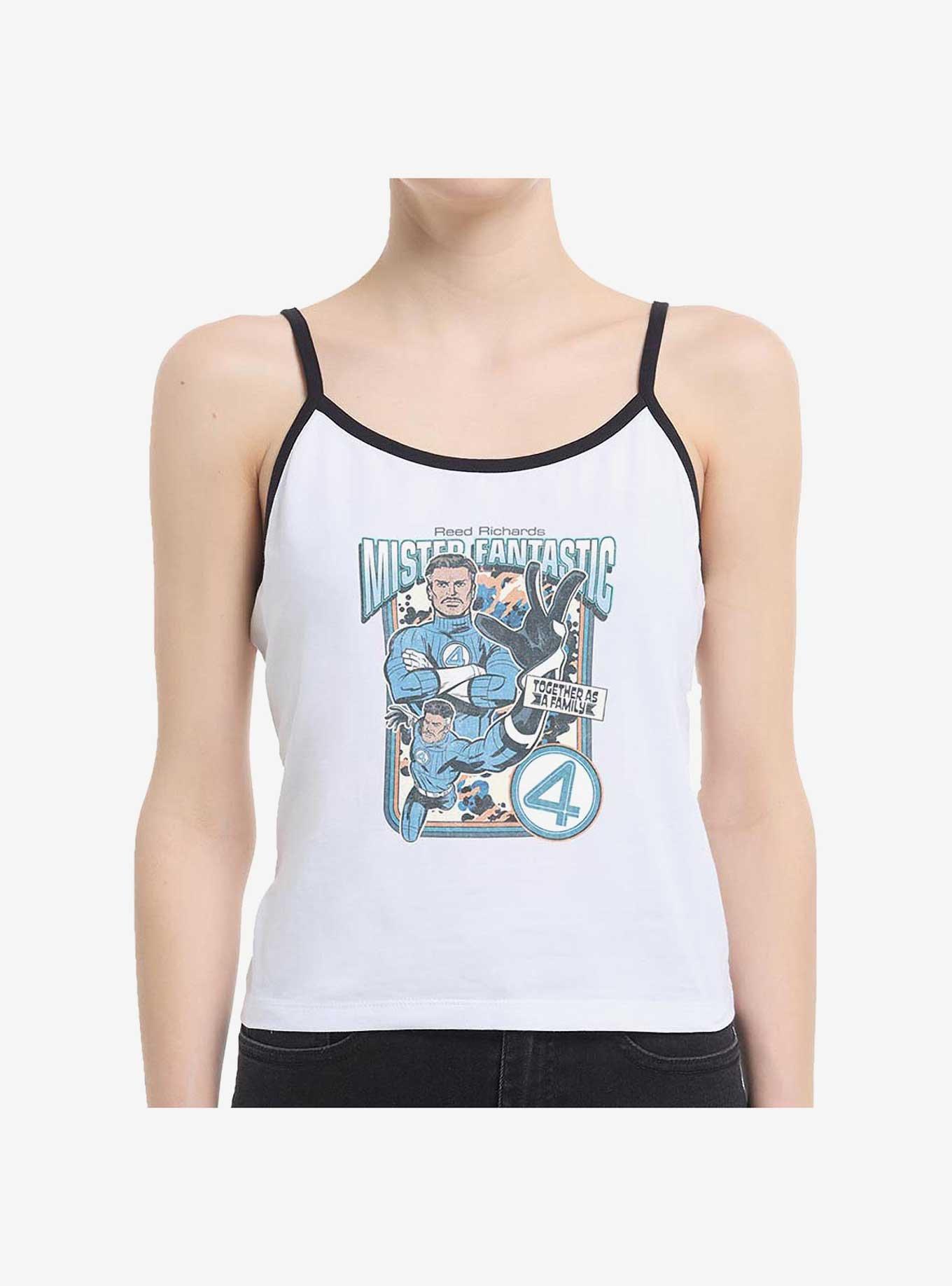 Marvel The Fantastic Four: First Steps Mister Fantastic Reed Girls Cami Hot Topic Web Exclusive, WHITE, hi-res