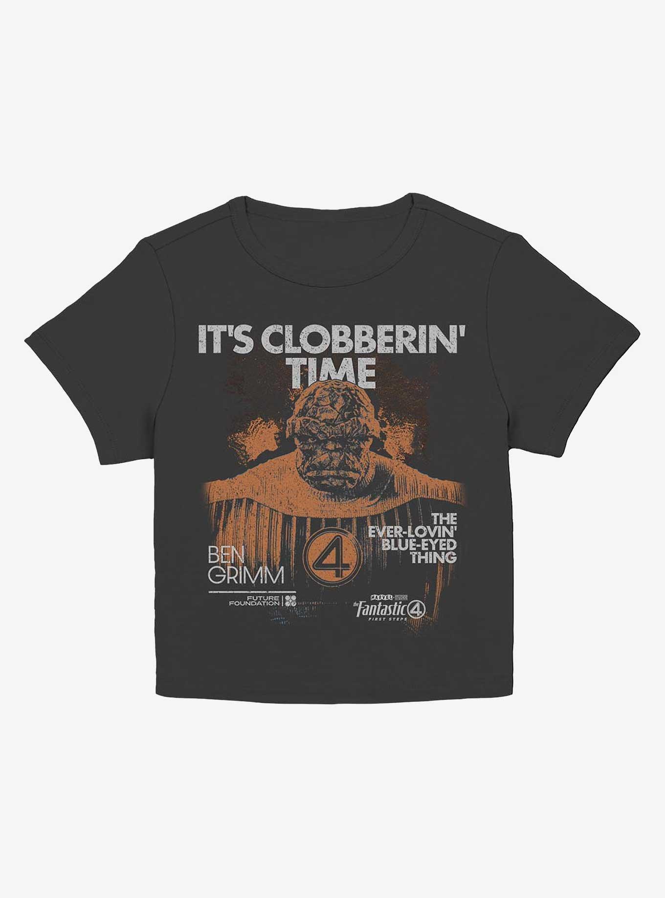 Marvel The Fantastic Four: First Steps Thing Grunge Girls Baby T-Shirt Hot Topic Exclusive, BLACK, hi-res