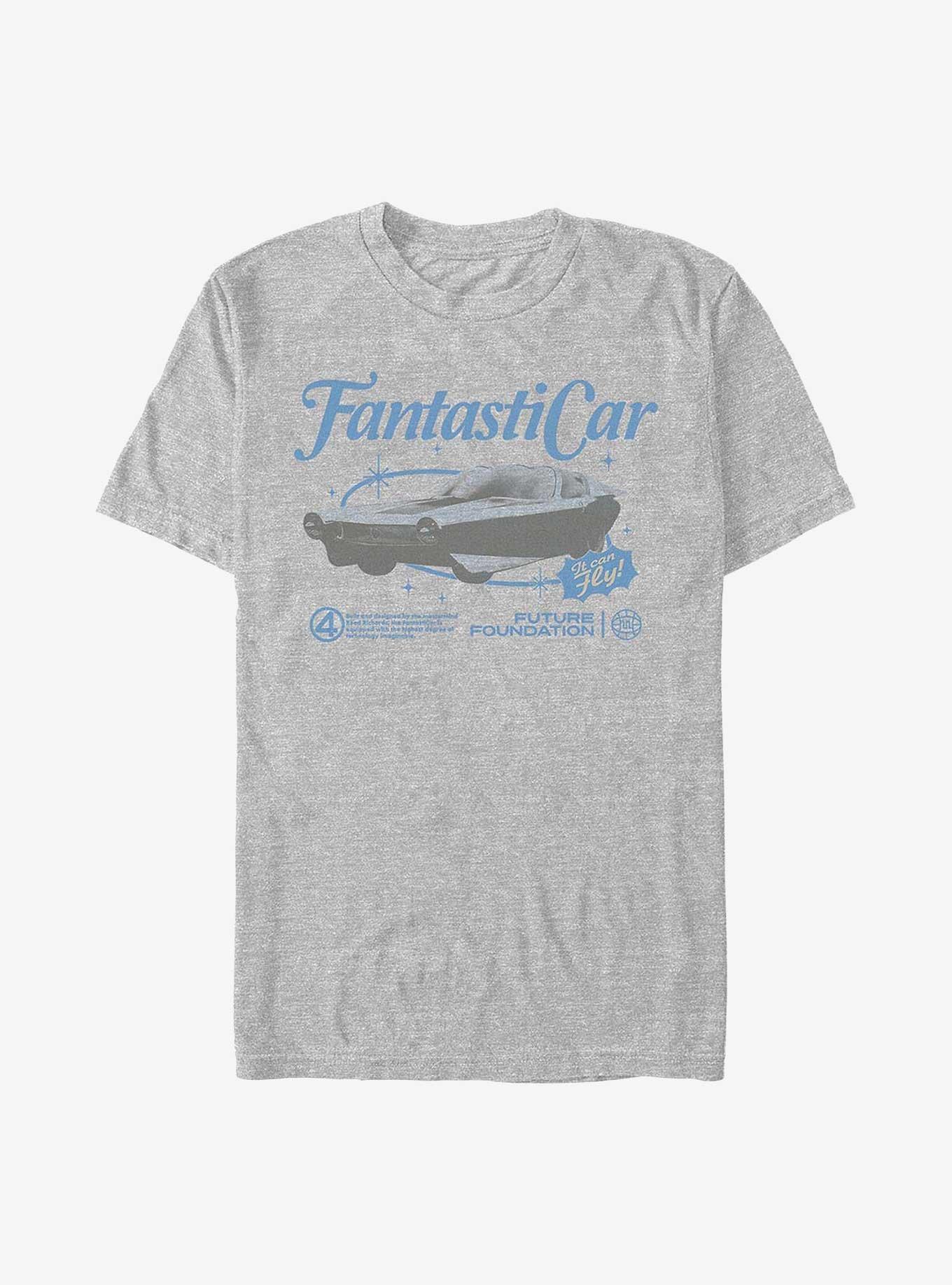 Marvel The Fantastic Four: First Steps Fantastic Car T-Shirt Hot Topic Web Exclusive, ATH HTR, hi-res
