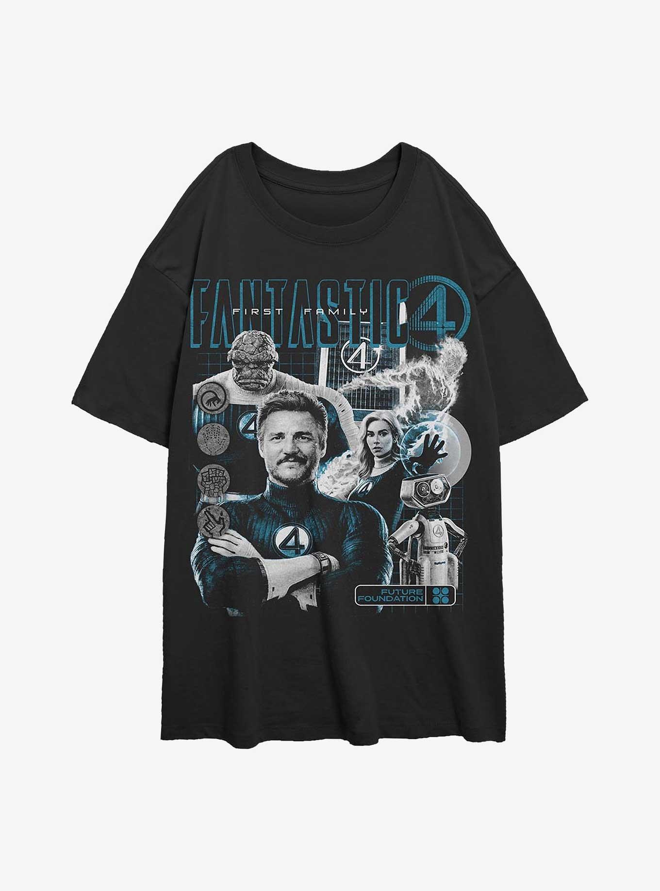 Marvel The Fantastic Four: First Steps Club Fantastic Girls Oversized T-Shirt Hot Topic Exclusive, , hi-res