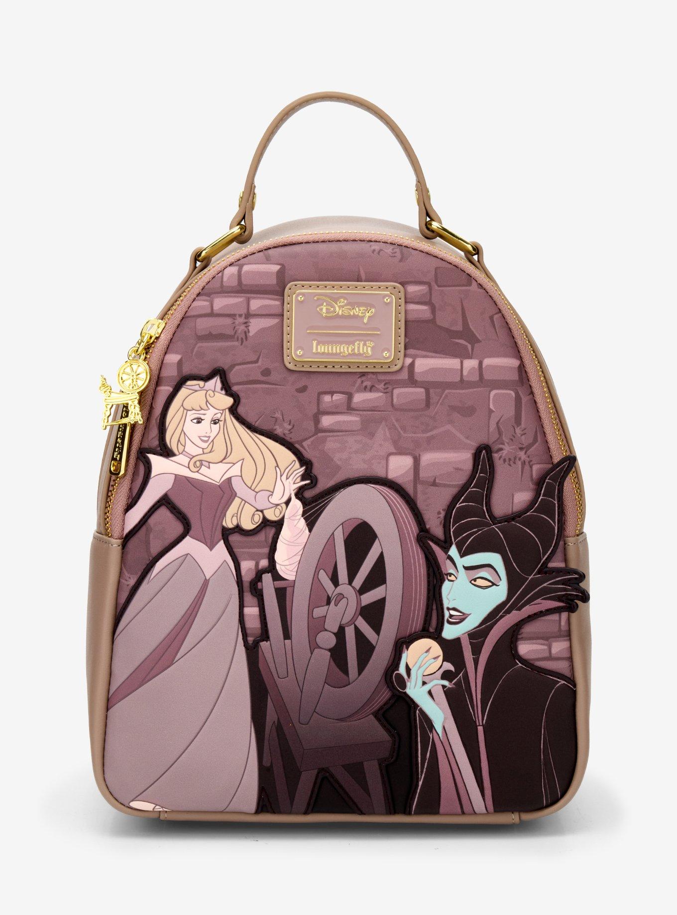 Loungefly Disney Sleeping Beauty Aurora & Maleficent Mini Backpack