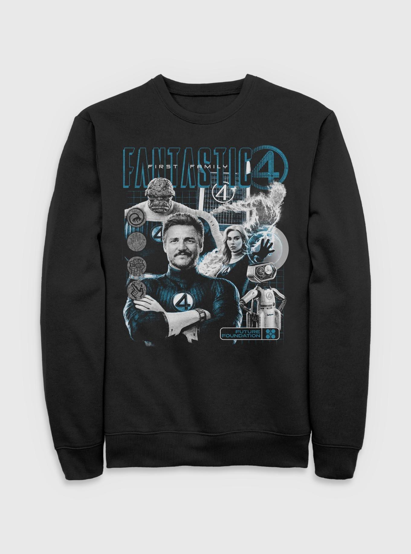 Marvel The Fantastic Four: First Steps Future Foundation Fantastic Family Sweatshirt BoxLunch Exclusive, , hi-res