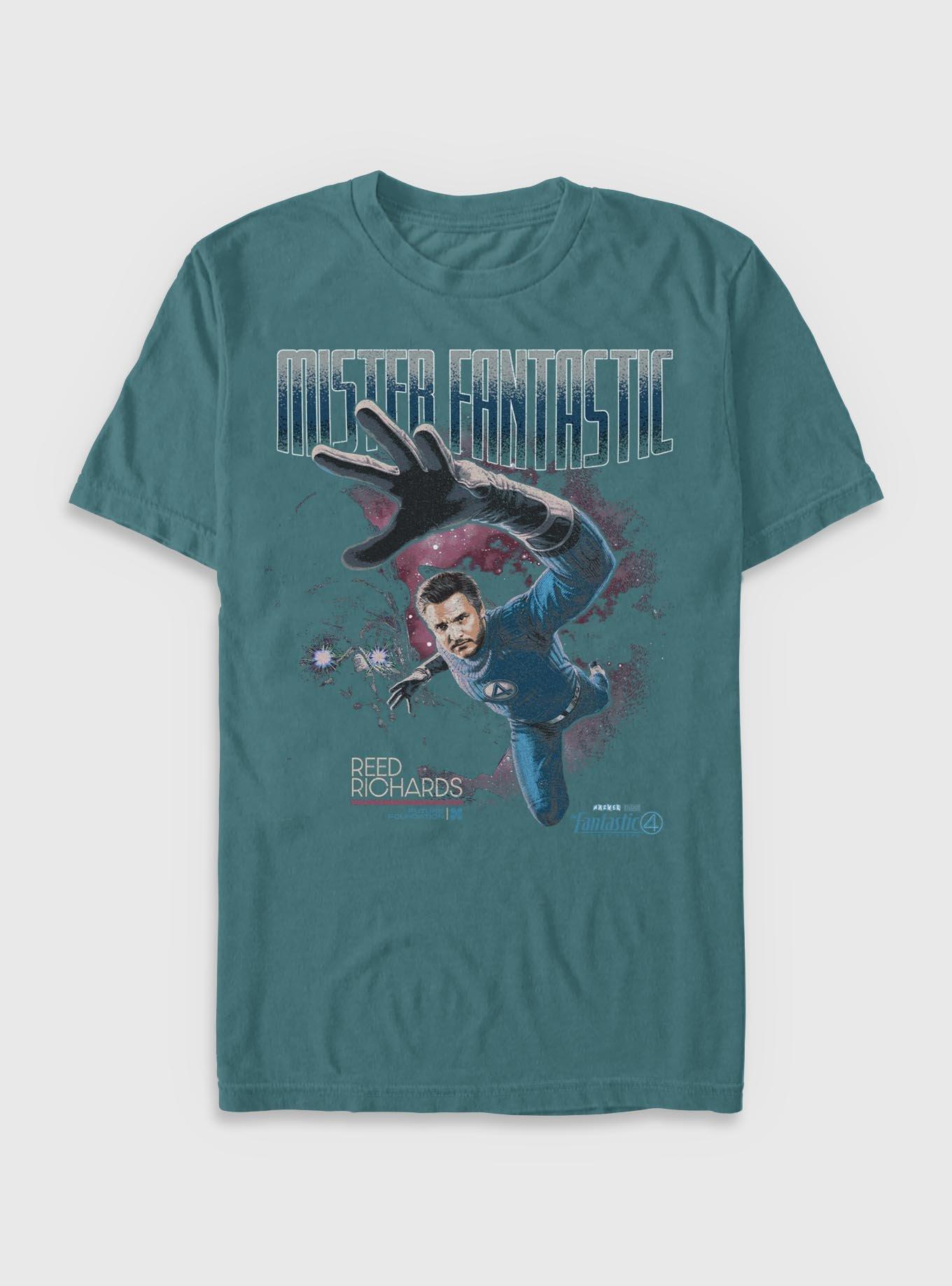 Marvel The Fantastic Four: First Steps Stretch Mr. Fantastic Reed Richards Garment Dye T-Shirt BoxLunch Exclusive, , hi-res
