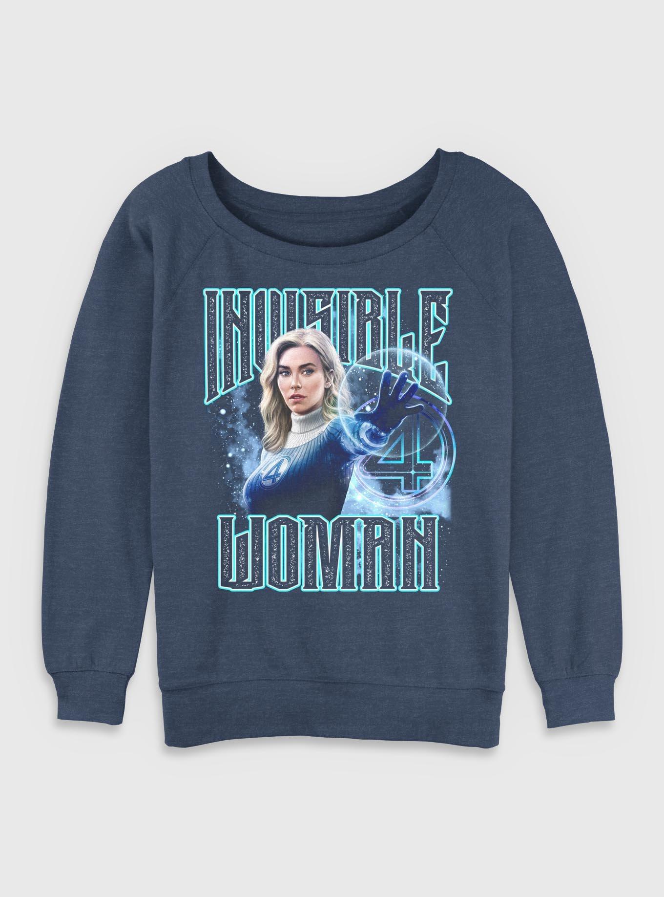 Marvel The Fantastic Four: First Steps Sue Storm Invisible Woman Womens Slouchy Sweatshirt BoxLunch Exclusive, , hi-res