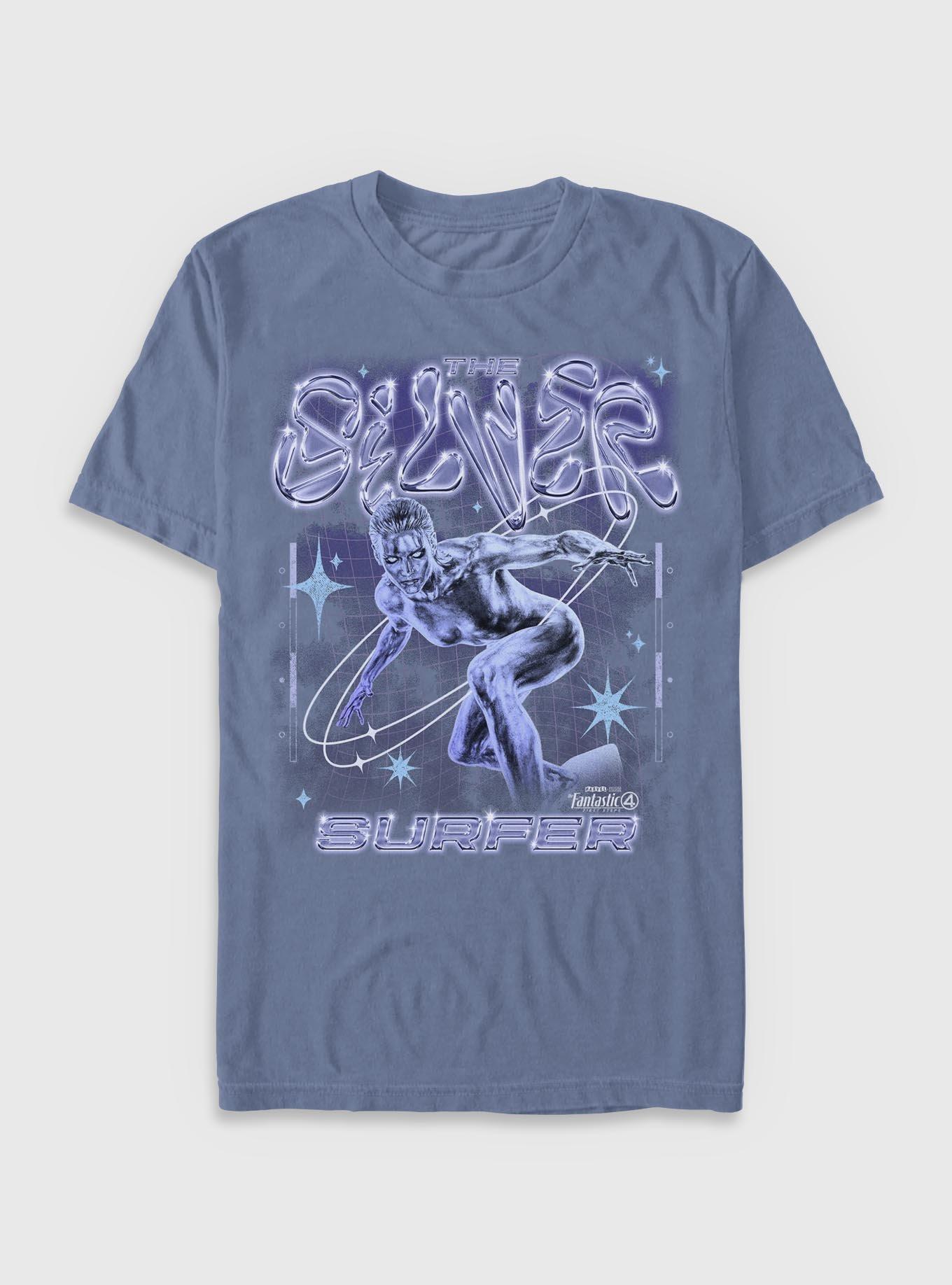 Marvel The Fantastic Four: First Steps Silver Surfer Garment Dye T-Shirt BoxLunch Exclusive, , hi-res