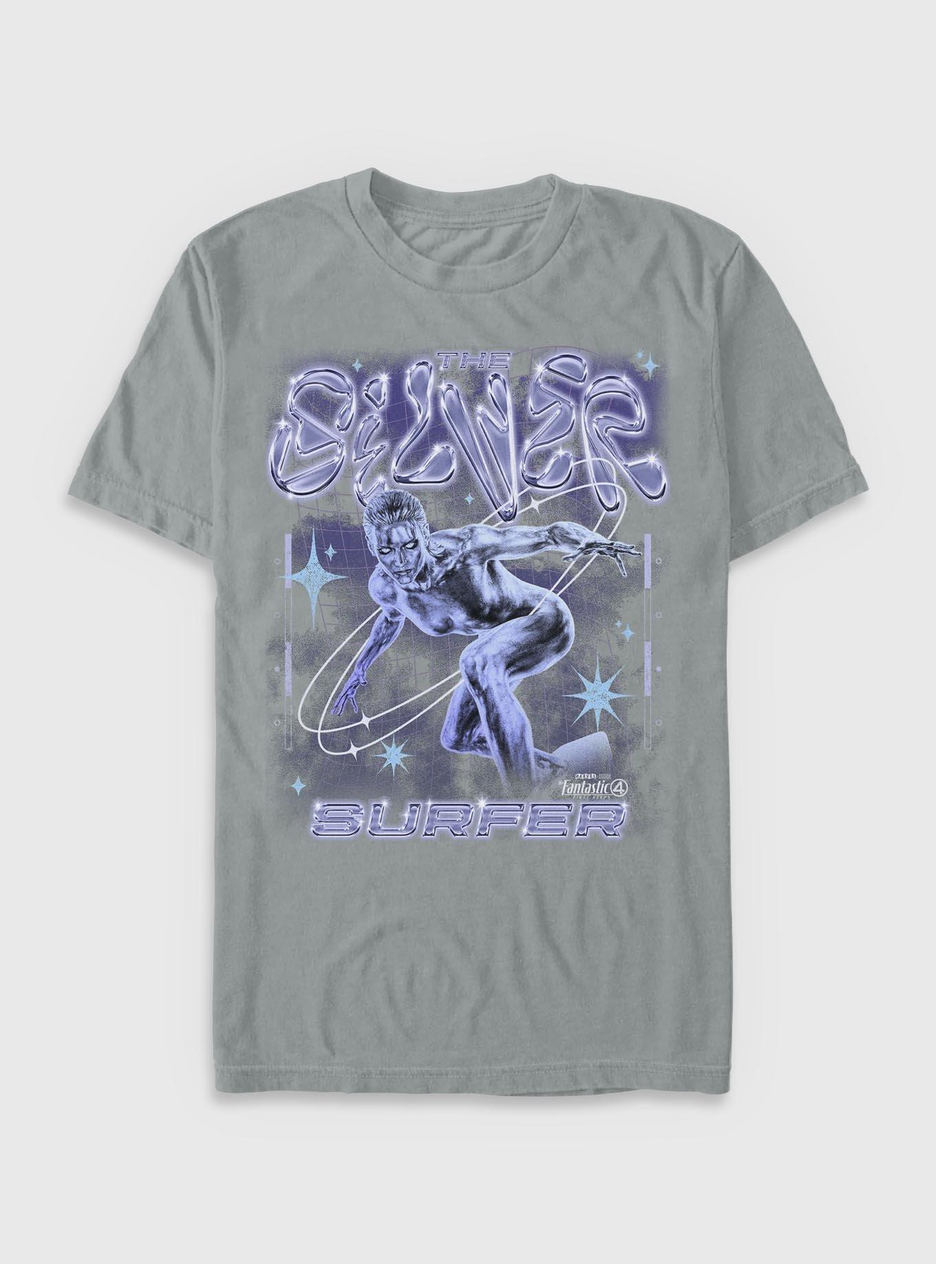 Marvel The Fantastic Four: First Steps Silver Surfer Garment Dye T-Shirt BoxLunch Exclusive, , hi-res