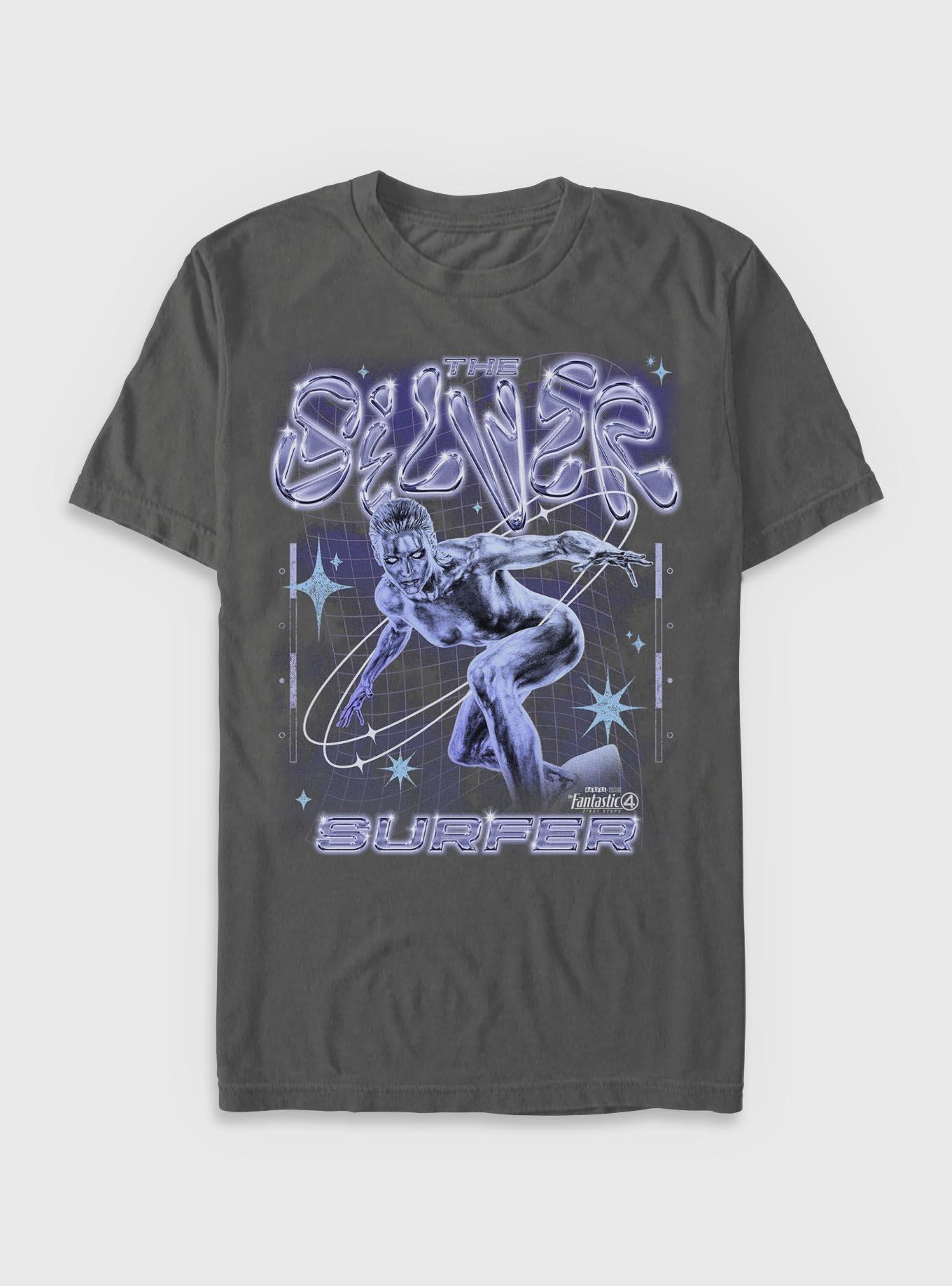 silver surfer graphicTシャツMCUファンタスティック4映画 Marvel The Fantastic Four: First Steps Silver Surfer Garment