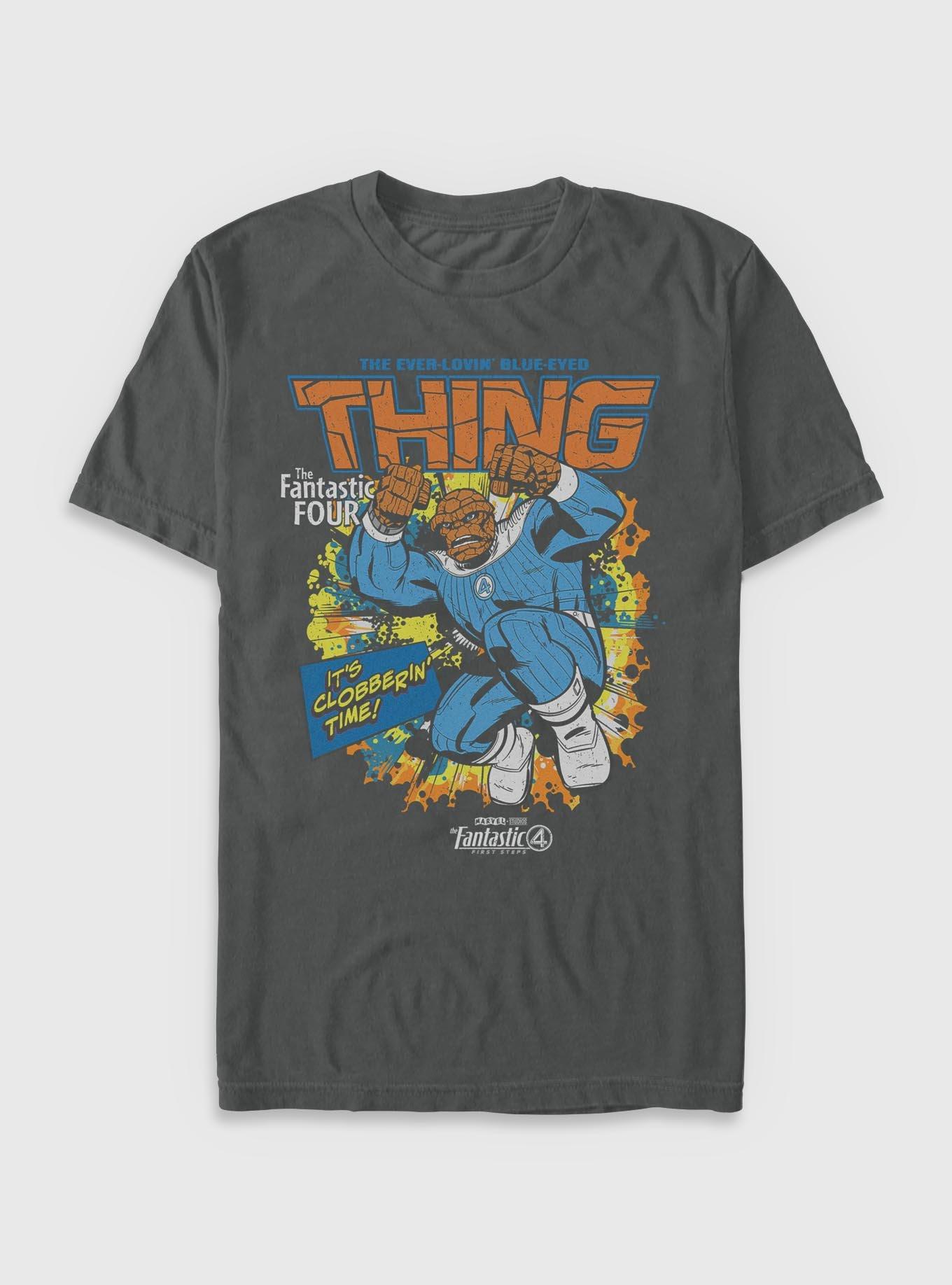 Marvel The Fantastic Four: First Steps Comic Cover Ben Grimm The Thing Garment Dye T-Shirt BoxLunch Exclusive, , hi-res