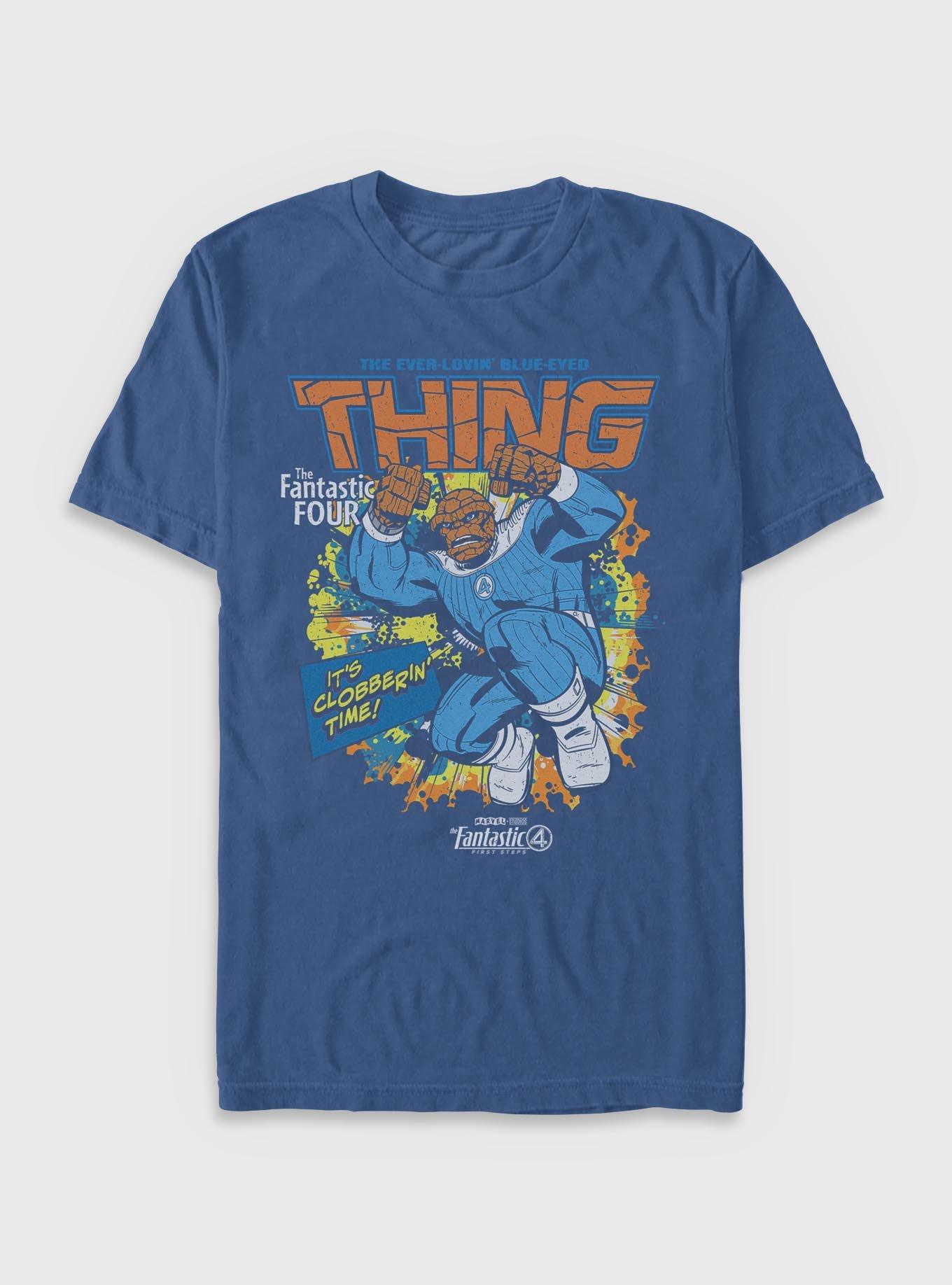 Marvel The Fantastic Four: First Steps Comic Cover Ben Grimm The Thing Garment Dye T-Shirt BoxLunch Exclusive, , hi-res