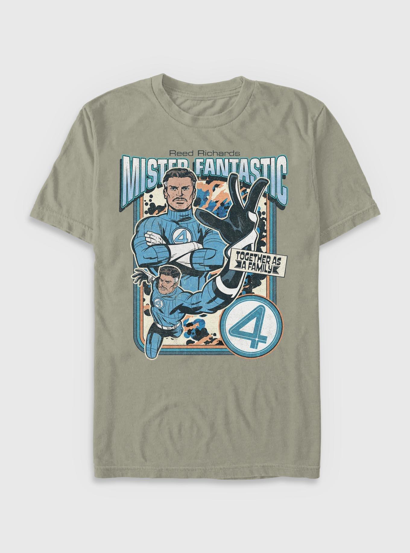 Marvel The Fantastic Four: First Steps Mr.  Fantastic Together As A Family Garment Dye T-Shirt BoxLunch Exclusive, , hi-res