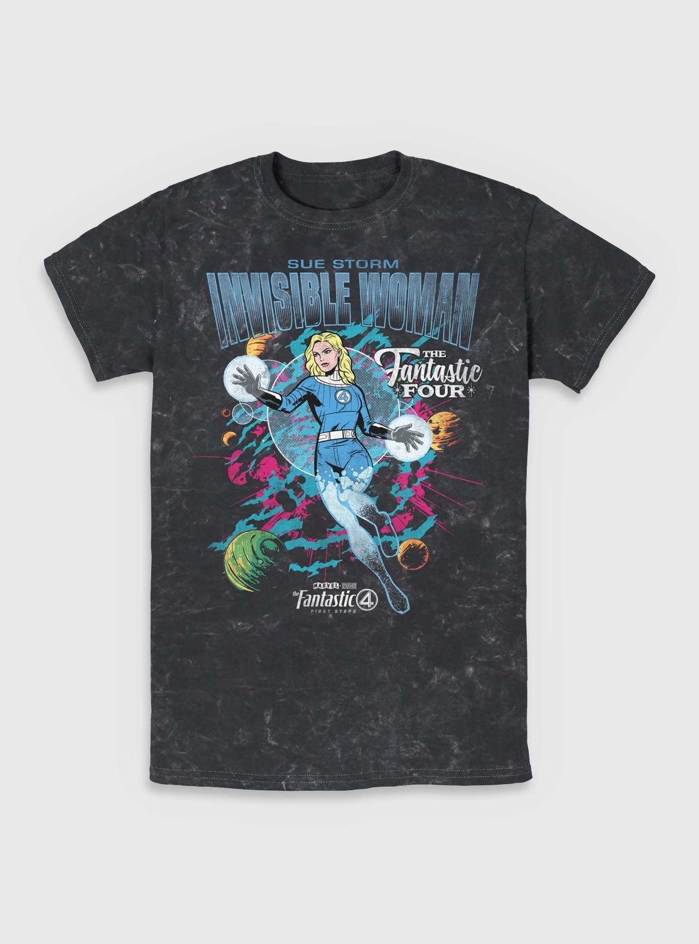 Marvel The Fantastic Four: First Steps Comic Cover Sue Storm Invisible Woman Mineral Wash T-Shirt BoxLunch Exclusive, , hi-res