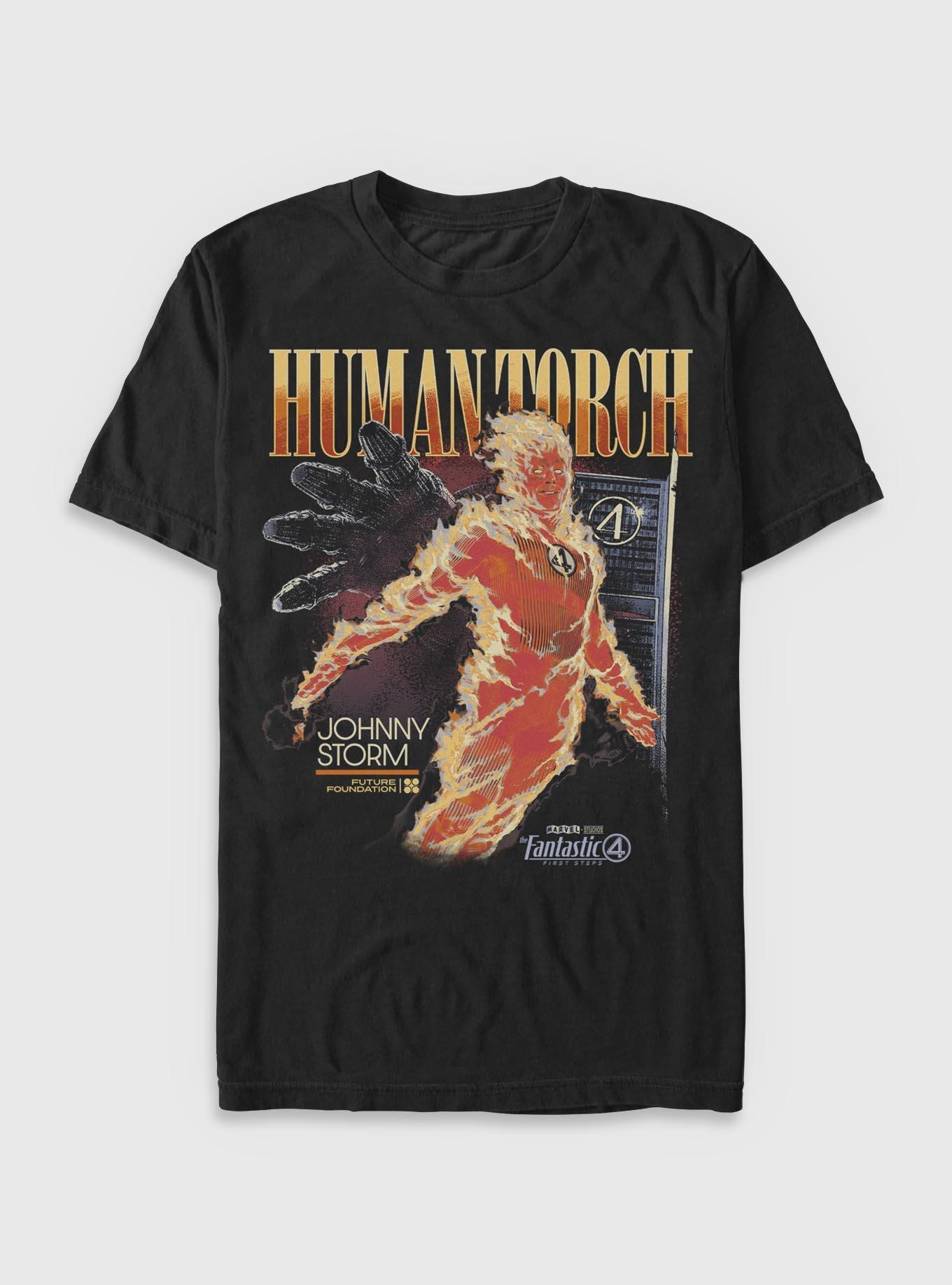 Marvel The Fantastic Four: First Steps Human Torch Future Foundation T-Shirt BoxLunch Exclusive, , hi-res