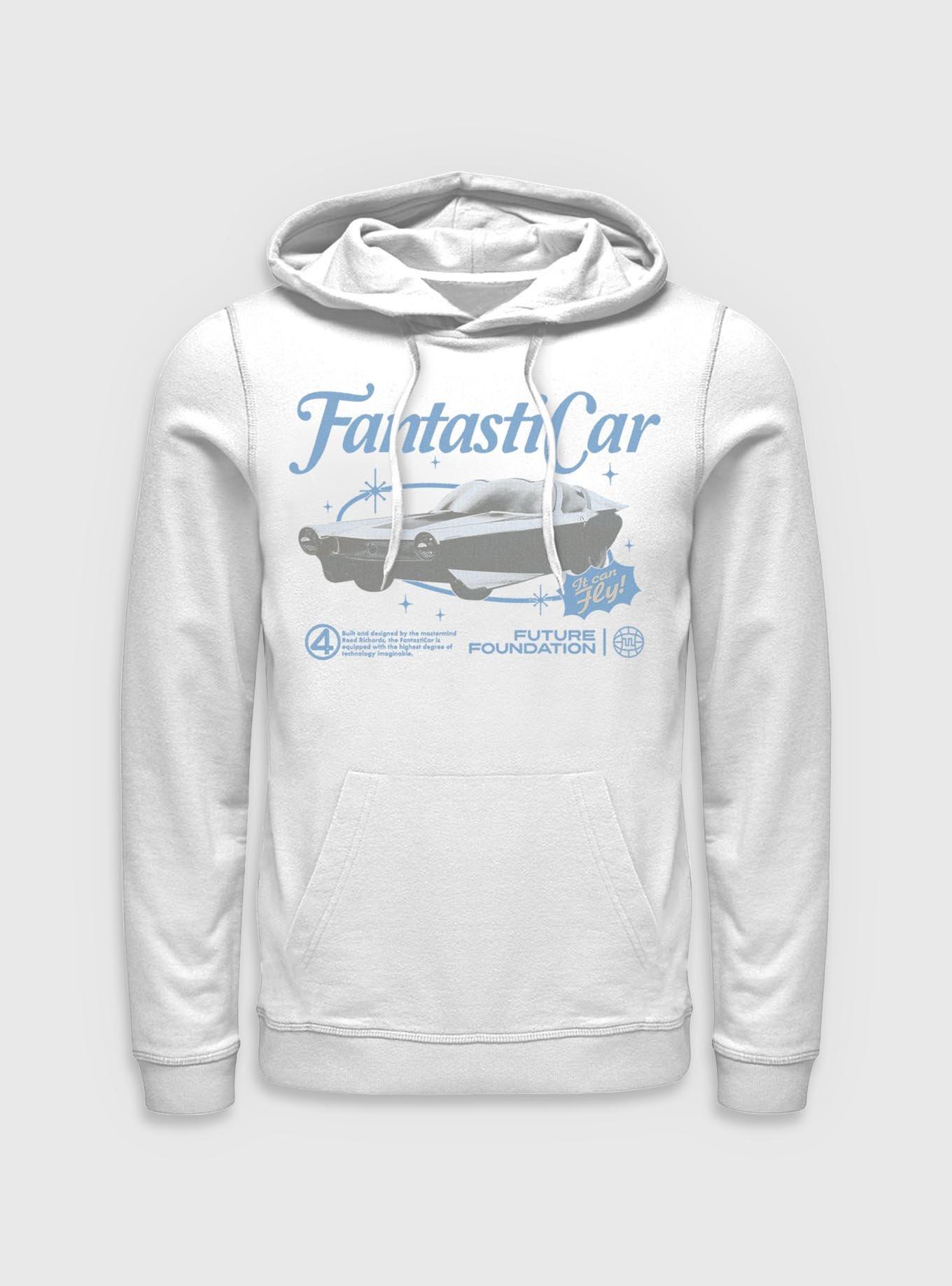 Marvel The Fantastic Four: First Steps Retro Fantasticar Hoodie BoxLunch Exclusive, , hi-res