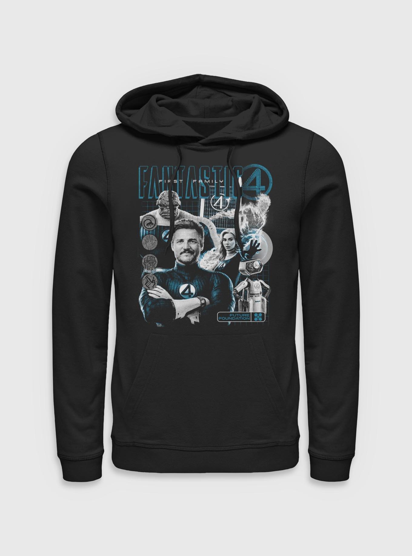 Marvel The Fantastic Four: First Steps Future Foundation Fantastic Family Hoodie BoxLunch Exclusive, , hi-res