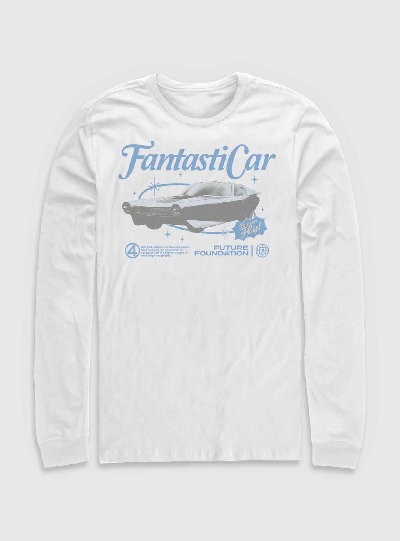 Marvel The Fantastic Four: First Steps Retro Fantasticar Long-Sleeve T-Shirt BoxLunch Exclusive, , hi-res