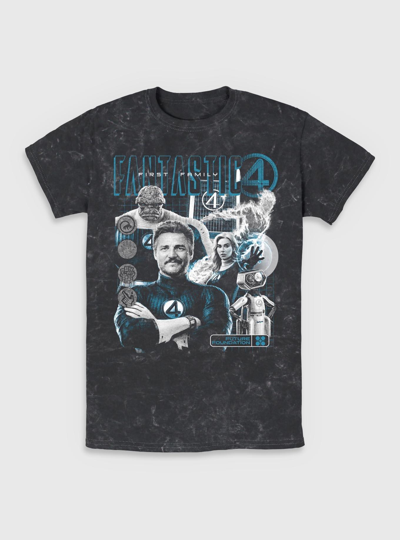 Marvel The Fantastic Four: First Steps Future Foundation Fantastic Family Mineral Wash T-Shirt Her Universe Web Exclusive, , hi-res