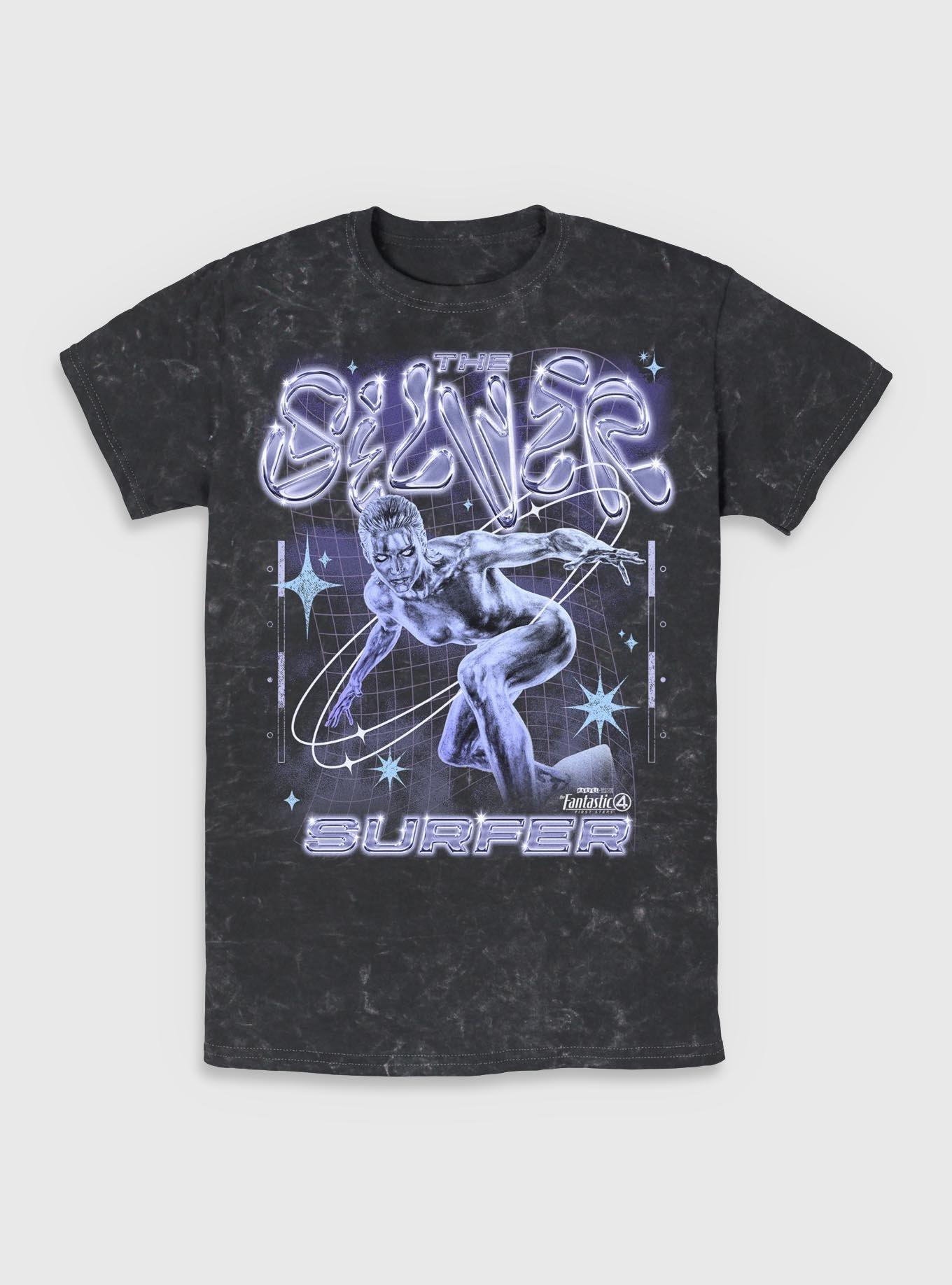 Marvel The Fantastic Four: First Steps Silver Surfer Mineral Wash T-Shirt Her Universe Exclusive, , hi-res