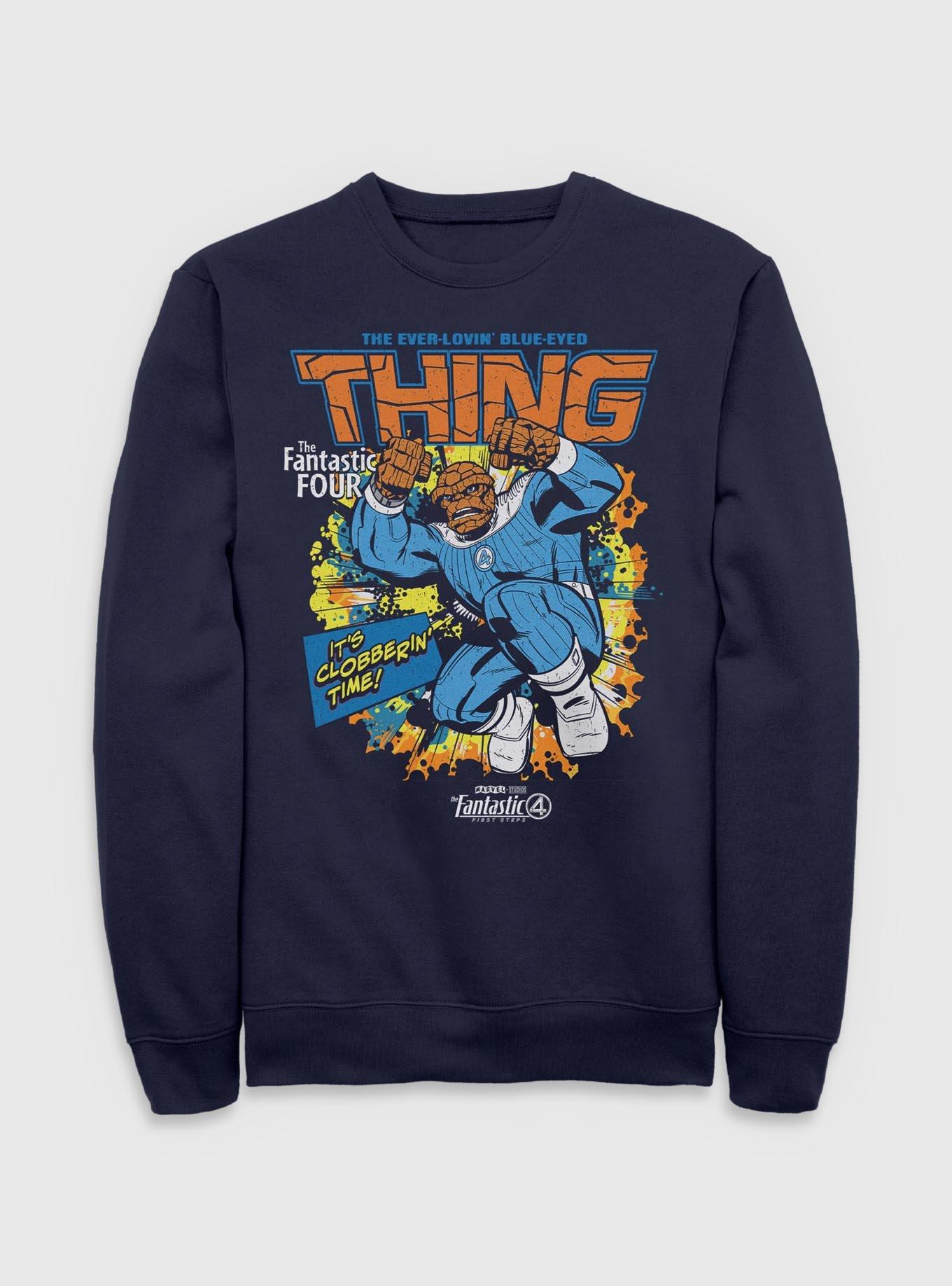 Marvel The Fantastic Four: First Steps Comic Cover Ben Grimm The Thing Sweatshirt Her Universe Web Exclusive, , hi-res