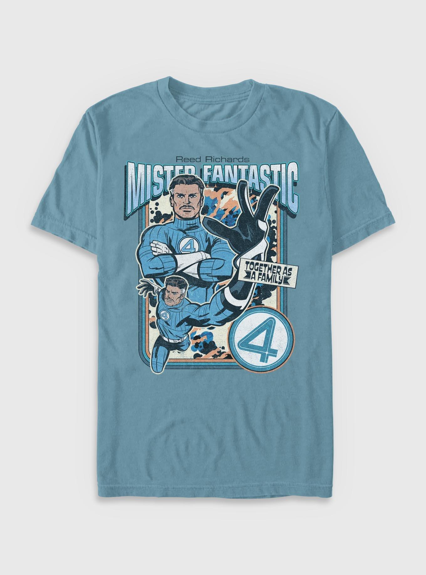 Marvel The Fantastic Four: First Steps Mr.  Fantastic Together As A Family Garment Dye T-Shirt Her Universe Exclusive, , hi-res