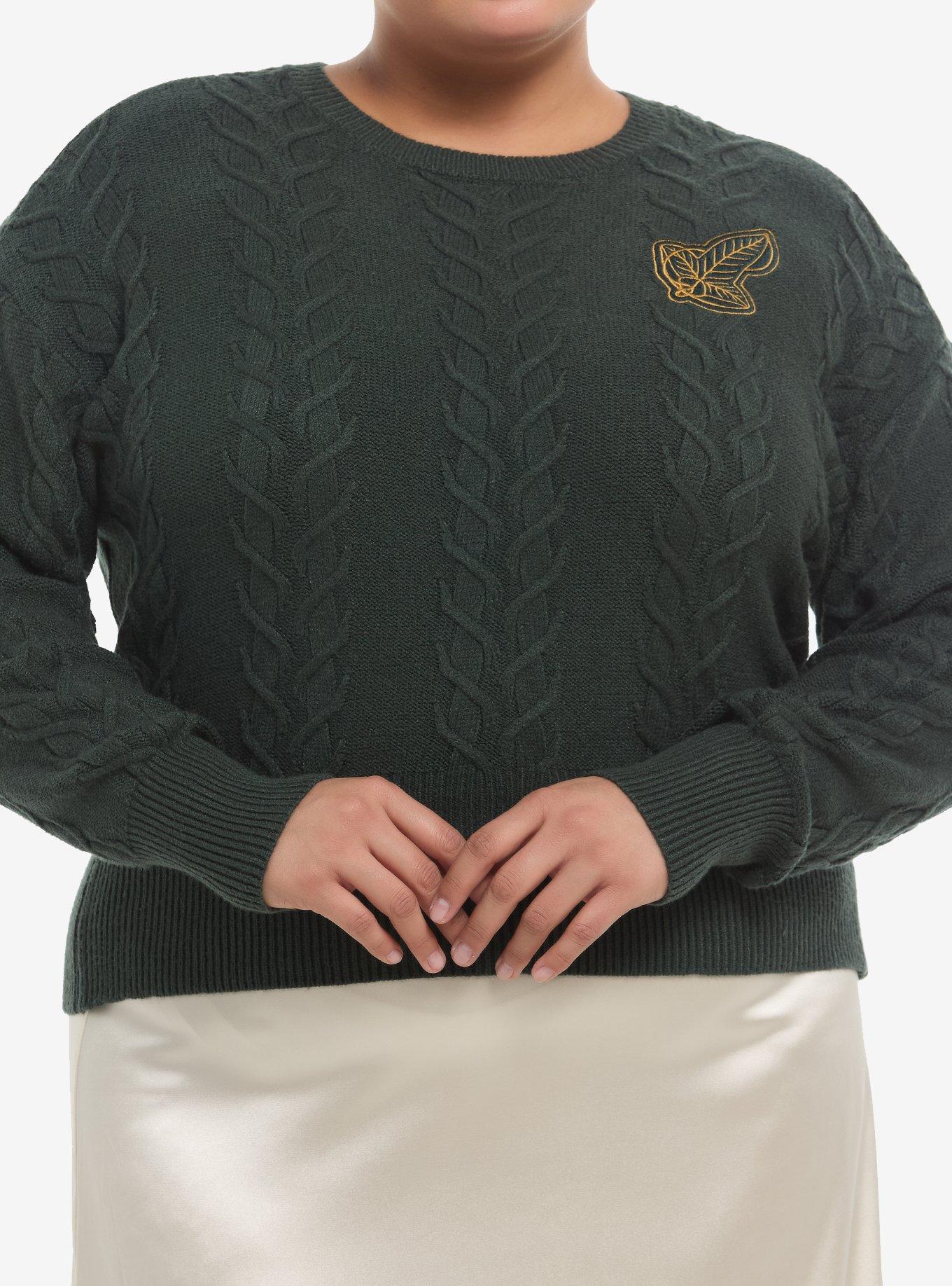 Her Universe The Lord Of The Rings Lórien Leaf Sweater Plus Size Her Universe Exclusive, , hi-res