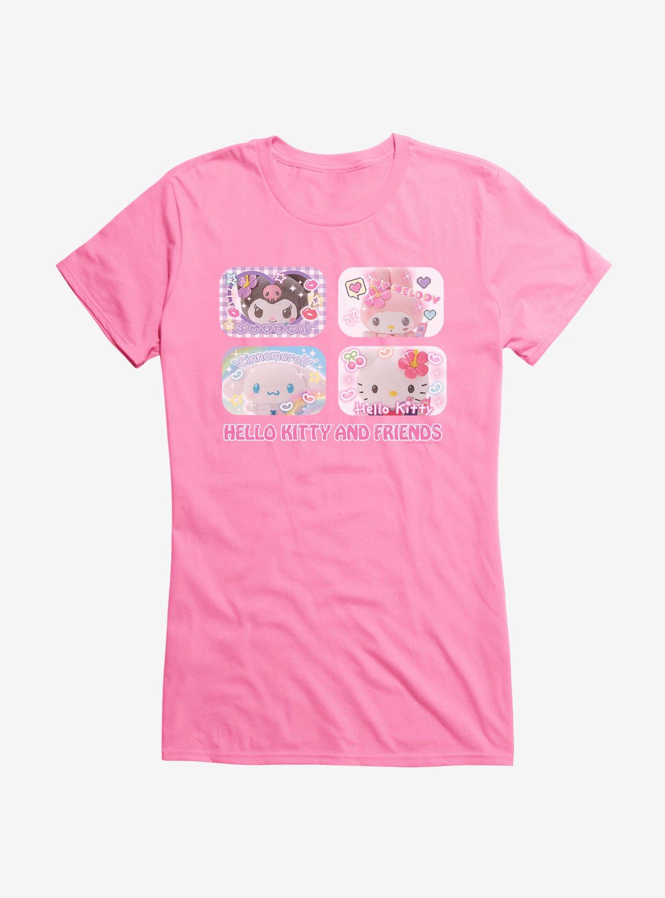 Hello Kitty & Friends Kogyaru Print Club Girls T-Shirt, , hi-res