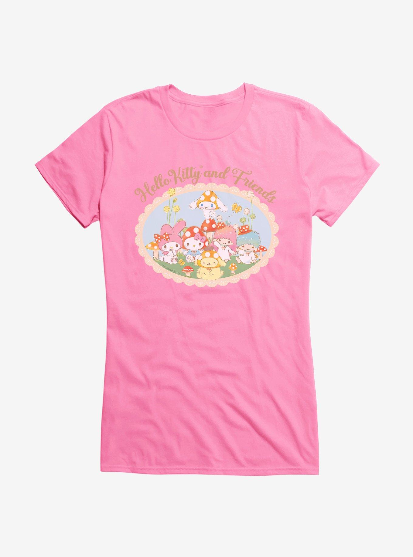 Hello Kitty And Friends Mushroom Garden Portrait Girls T-Shirt, AZAELEA PINK, hi-res