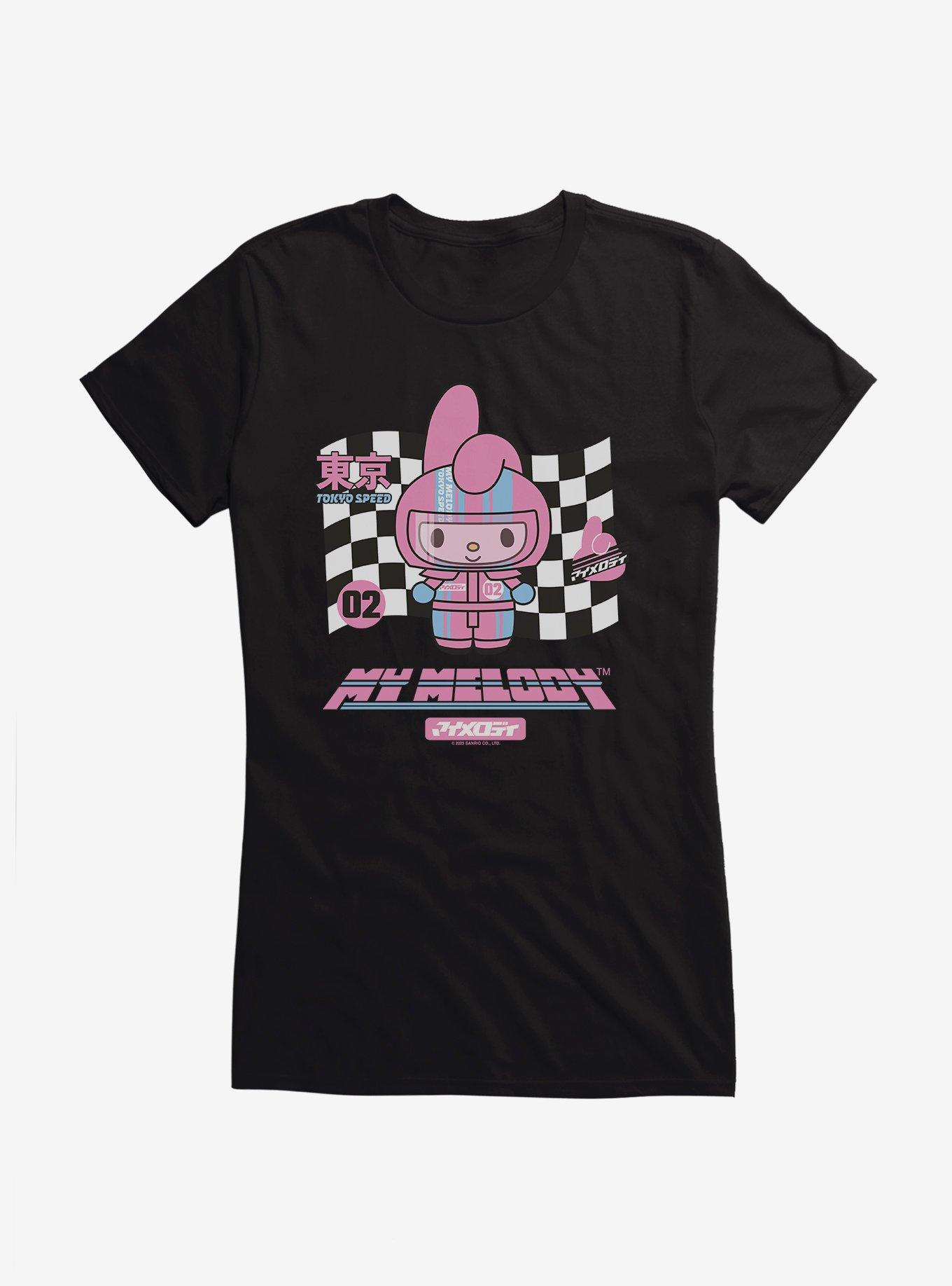 Hello Kitty And Friends My Melody Tokyo Speed Girls T-Shirt, BLACK, hi-res