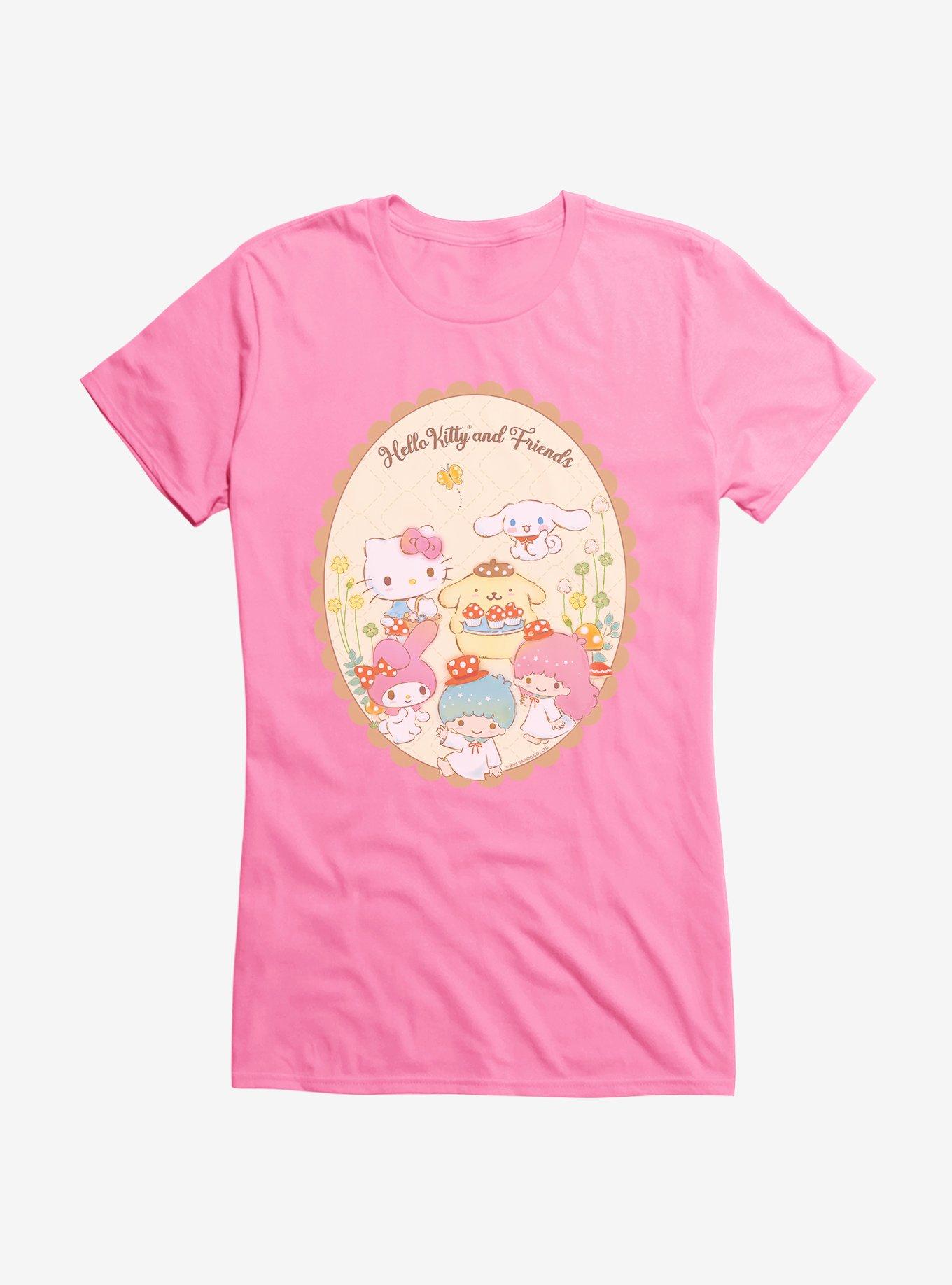 Hello Kitty And Friends Mushroom Cupcakes Girls T-Shirt, AZAELEA PINK, hi-res