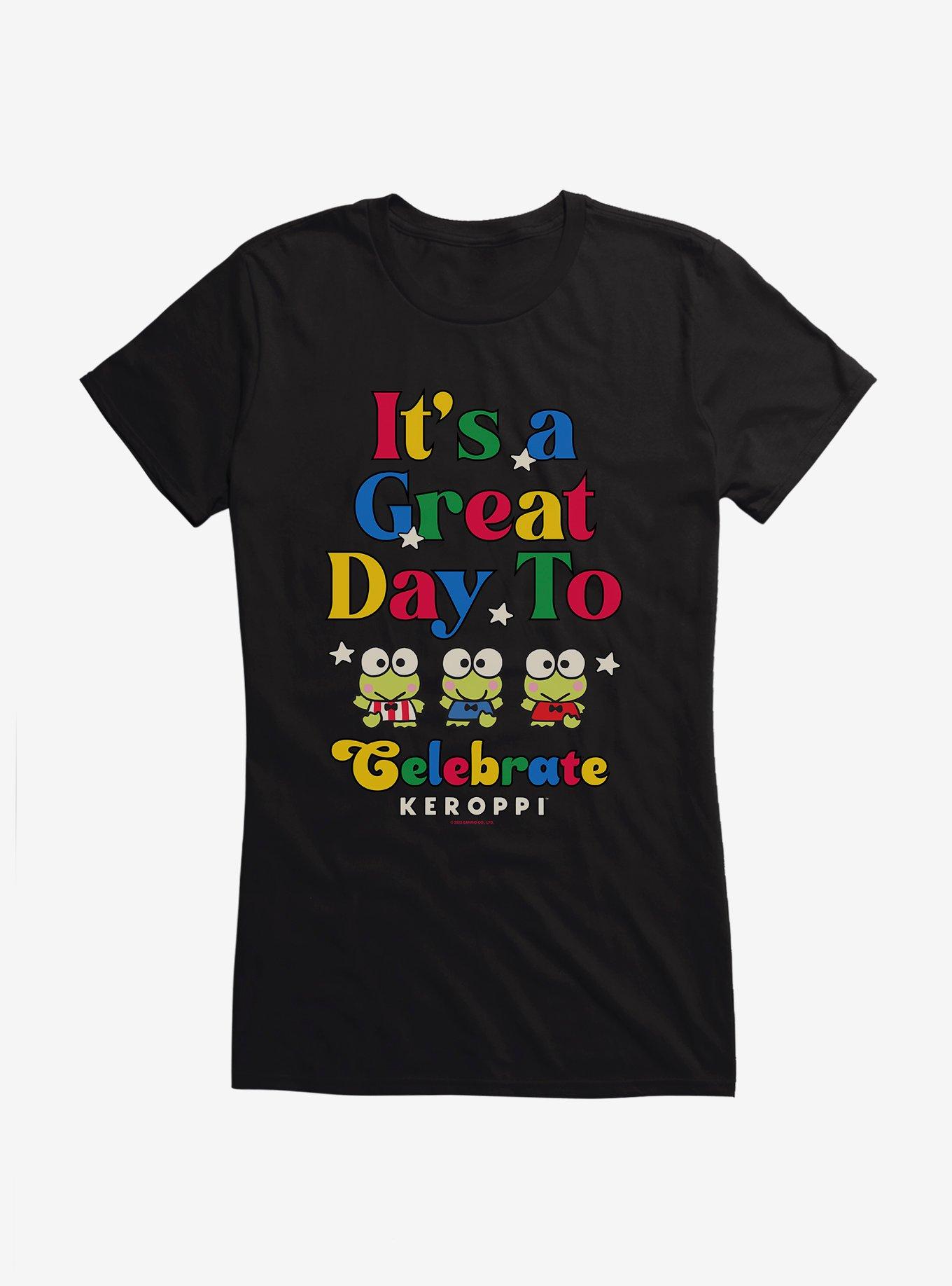 Keroppi It's A Great Day To Celebrate Girls T-Shirt, , hi-res
