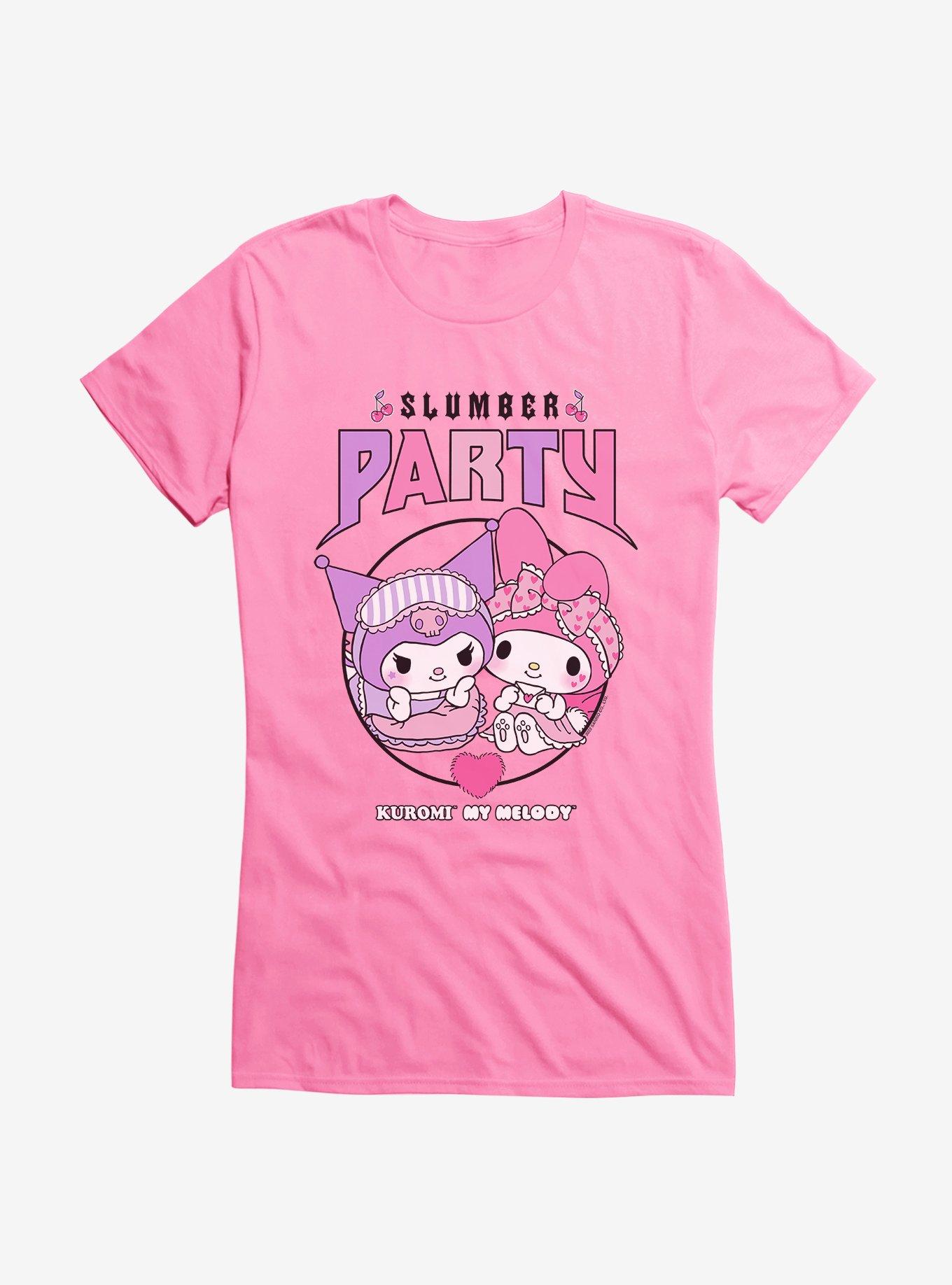 My Melody & Kuromi Metal Slumber Party Girls T-Shirt, , hi-res