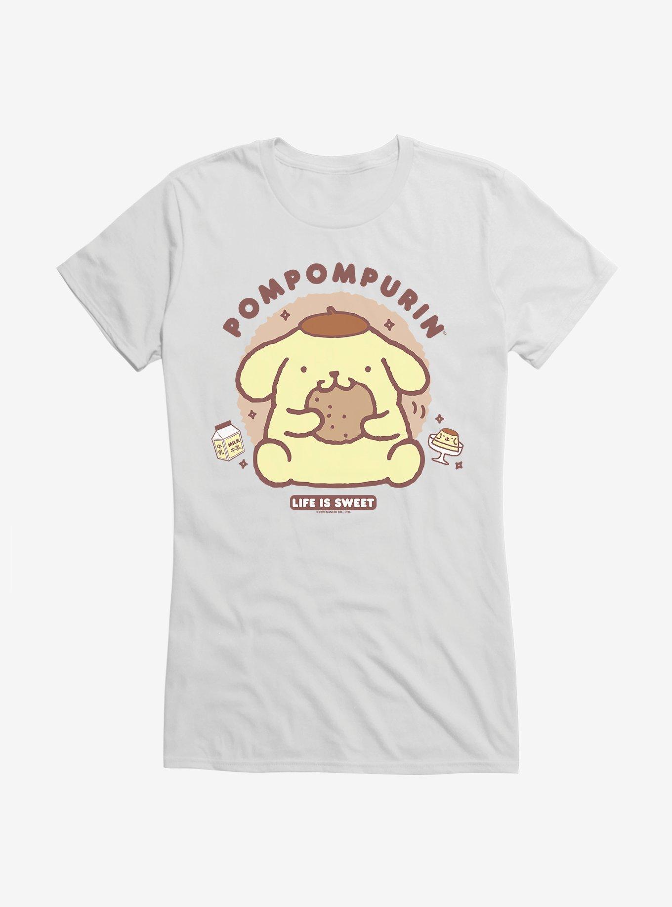 Pompompurin Life Is Sweet Girls T-Shirt, , hi-res