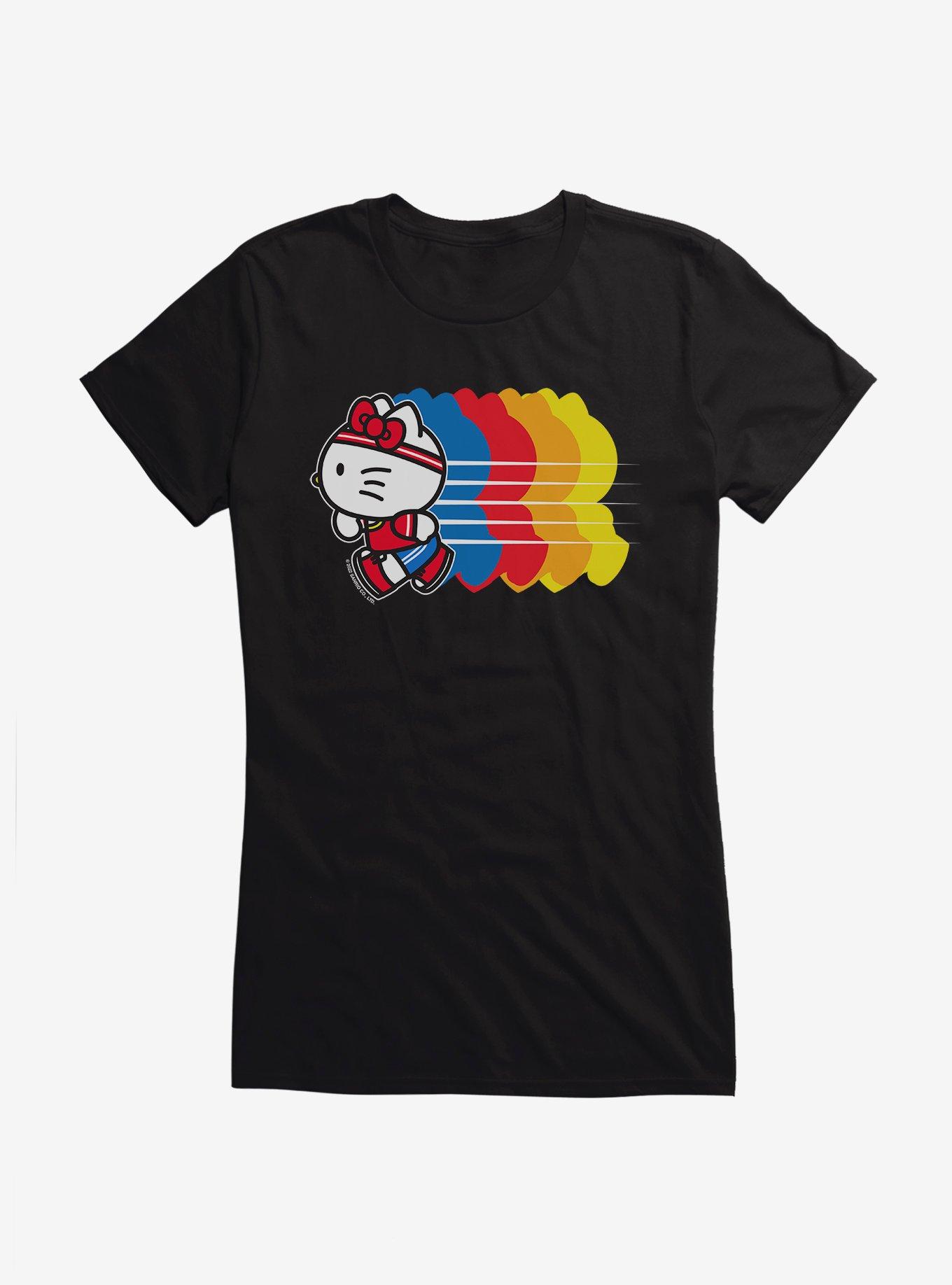 Hello Kitty Color Sprint Girls T-Shirt, BLACK, hi-res