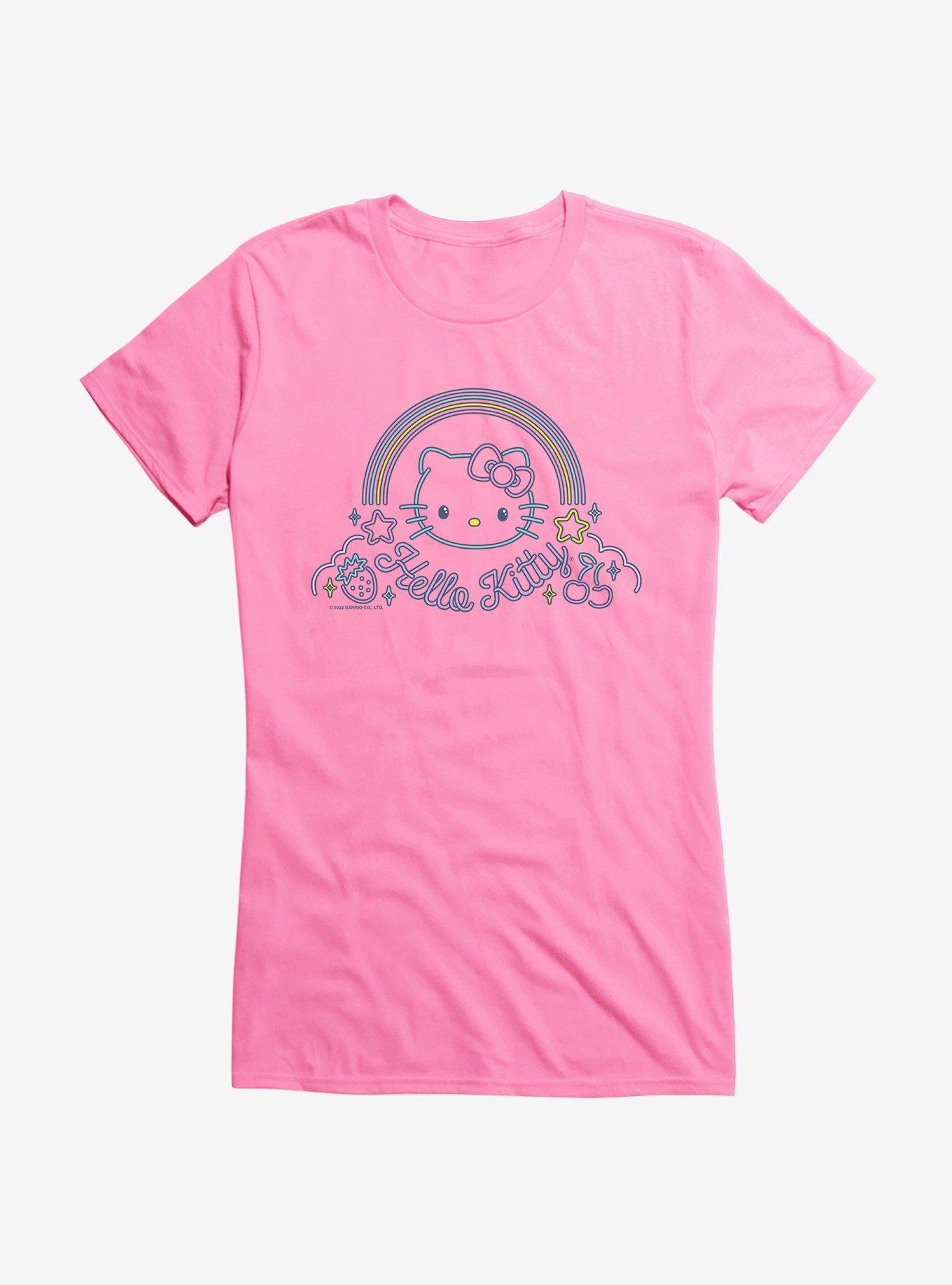 Hello Kitty Kawaii Vacation Neon Dreams Girls T-Shirt, AZAELEA PINK, hi-res