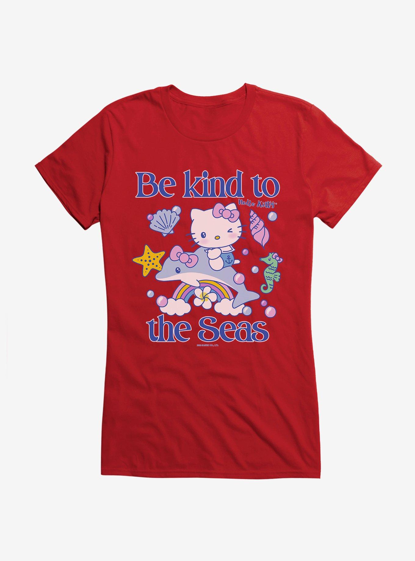 Hello Kitty Be Kind To The Seas Girls T-Shirt