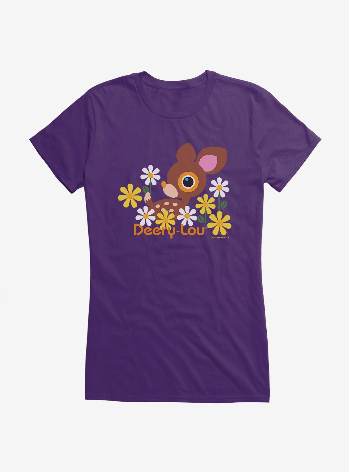 Deery-Lou Floral Forest Girls T-Shirt, PURPLE, hi-res