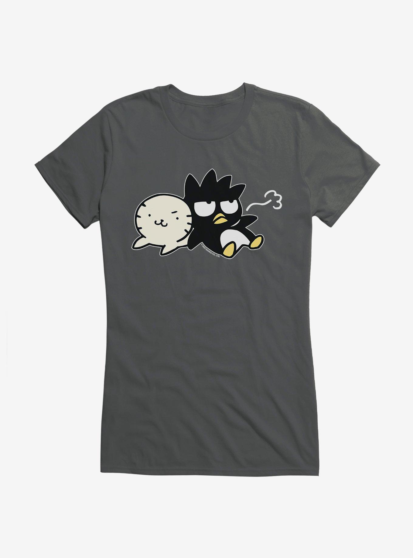 Badtz Maru With Hana-Maru Girls T-Shirt, CHARCOAL, hi-res