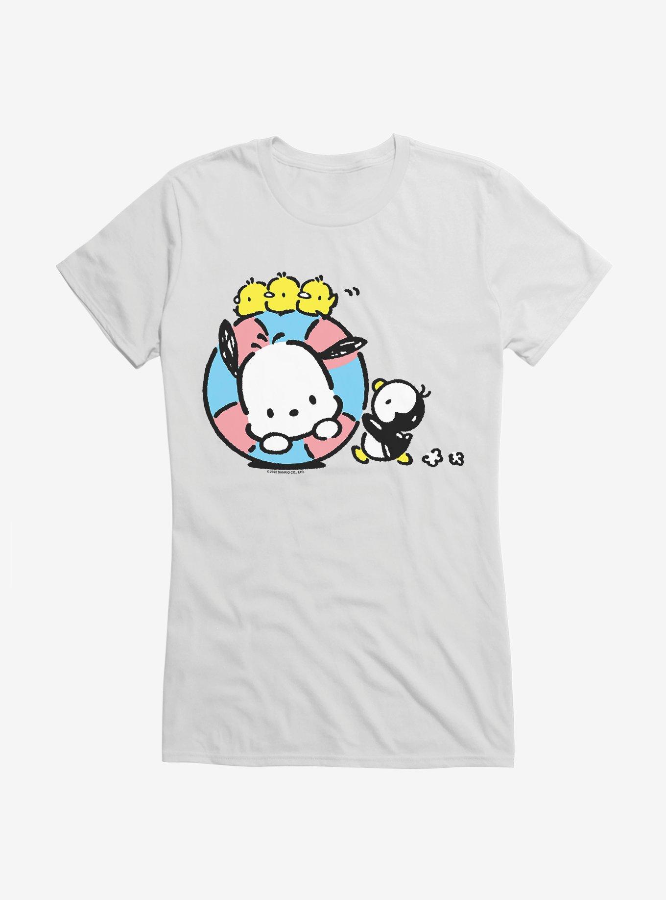 Pochacco Swimming With Friends Girls T-Shirt, , hi-res