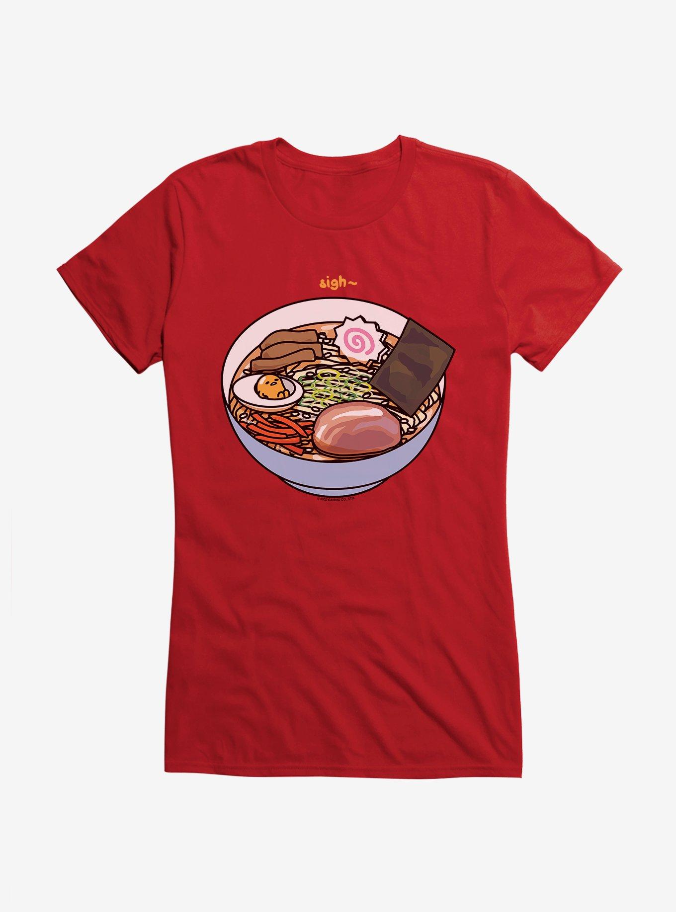 Gudetama Sigh Girls T-Shirt, RED, hi-res