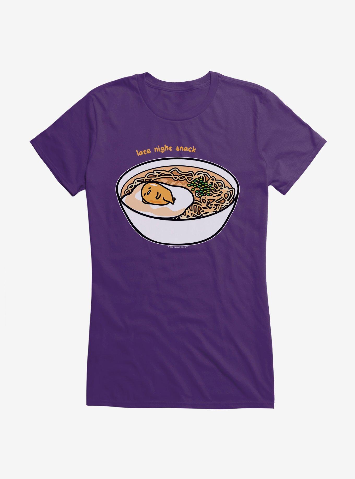 Gudetama Late Night Snack Girls T-Shirt, PURPLE, hi-res