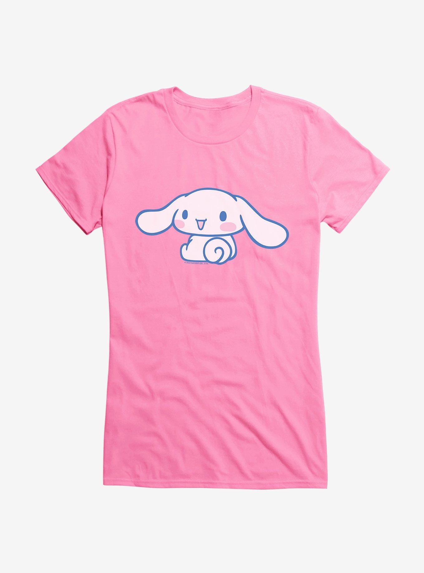 Cinnamoroll Sitting And All Smiles Girls T-Shirt, AZAELEA PINK, hi-res