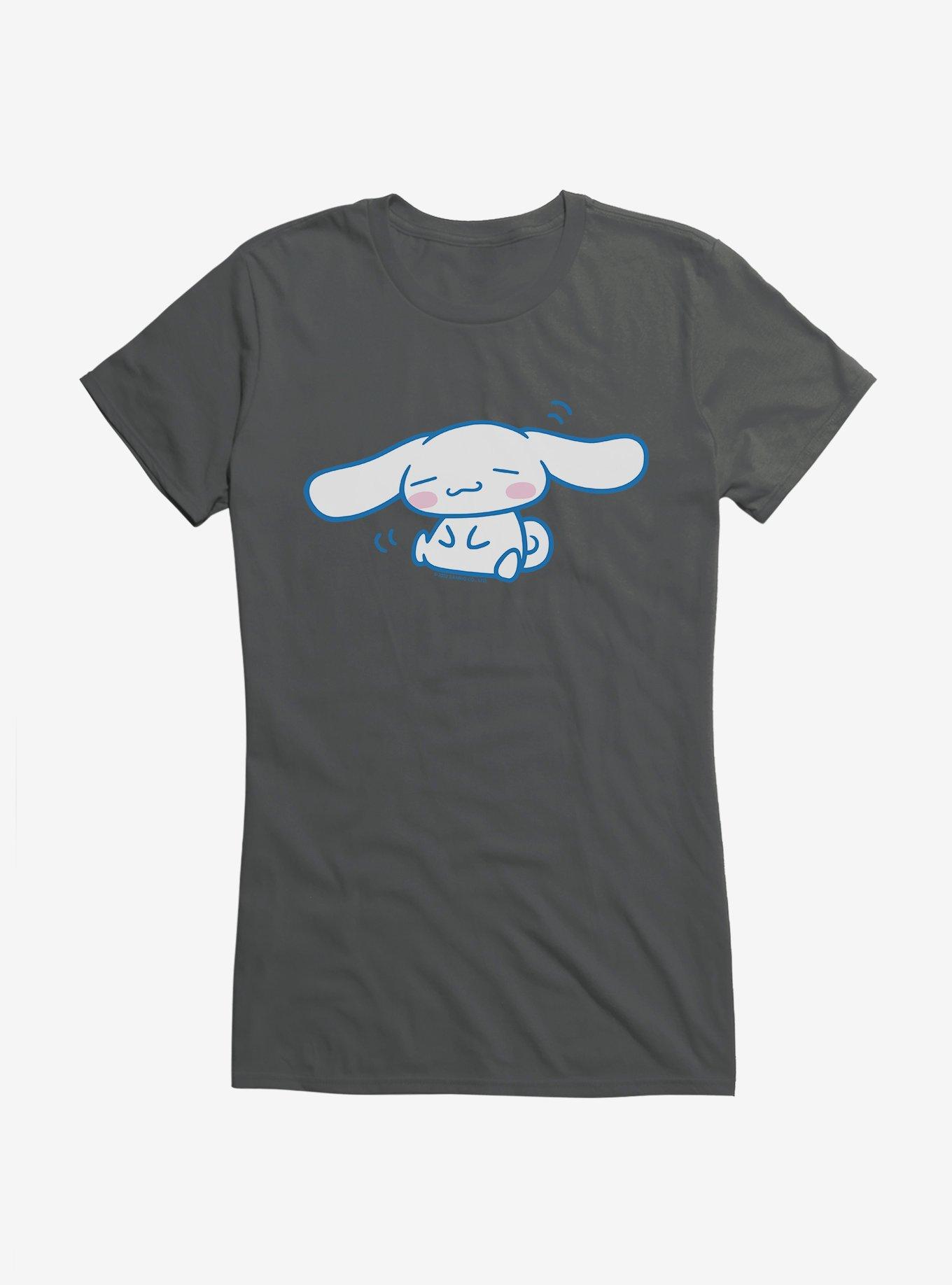 Cinnamoroll Shaking Happiness Girls T-Shirt, CHARCOAL, hi-res