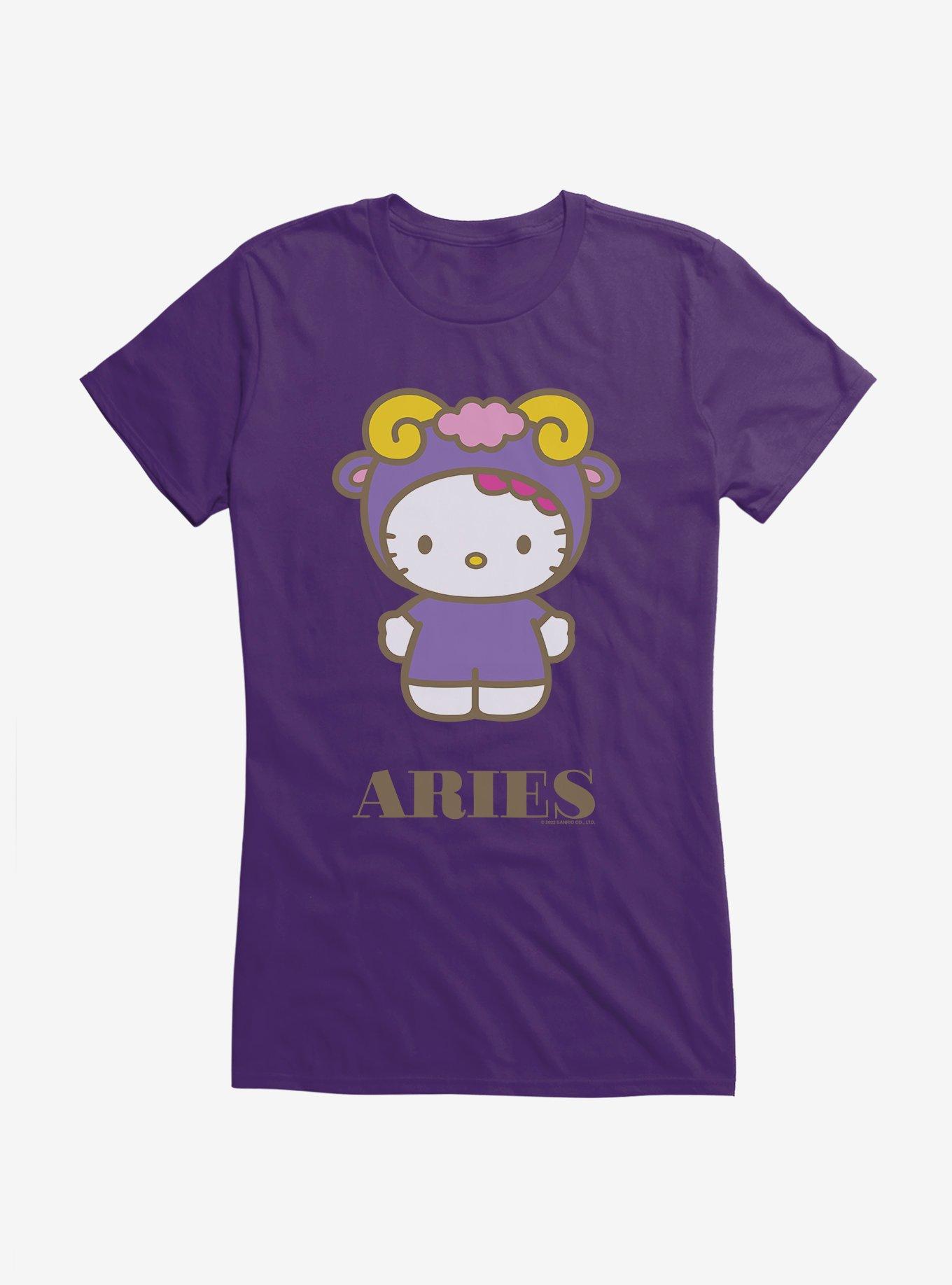 Hello Kitty Star Sign Aries Girls T-Shirt, PURPLE, hi-res