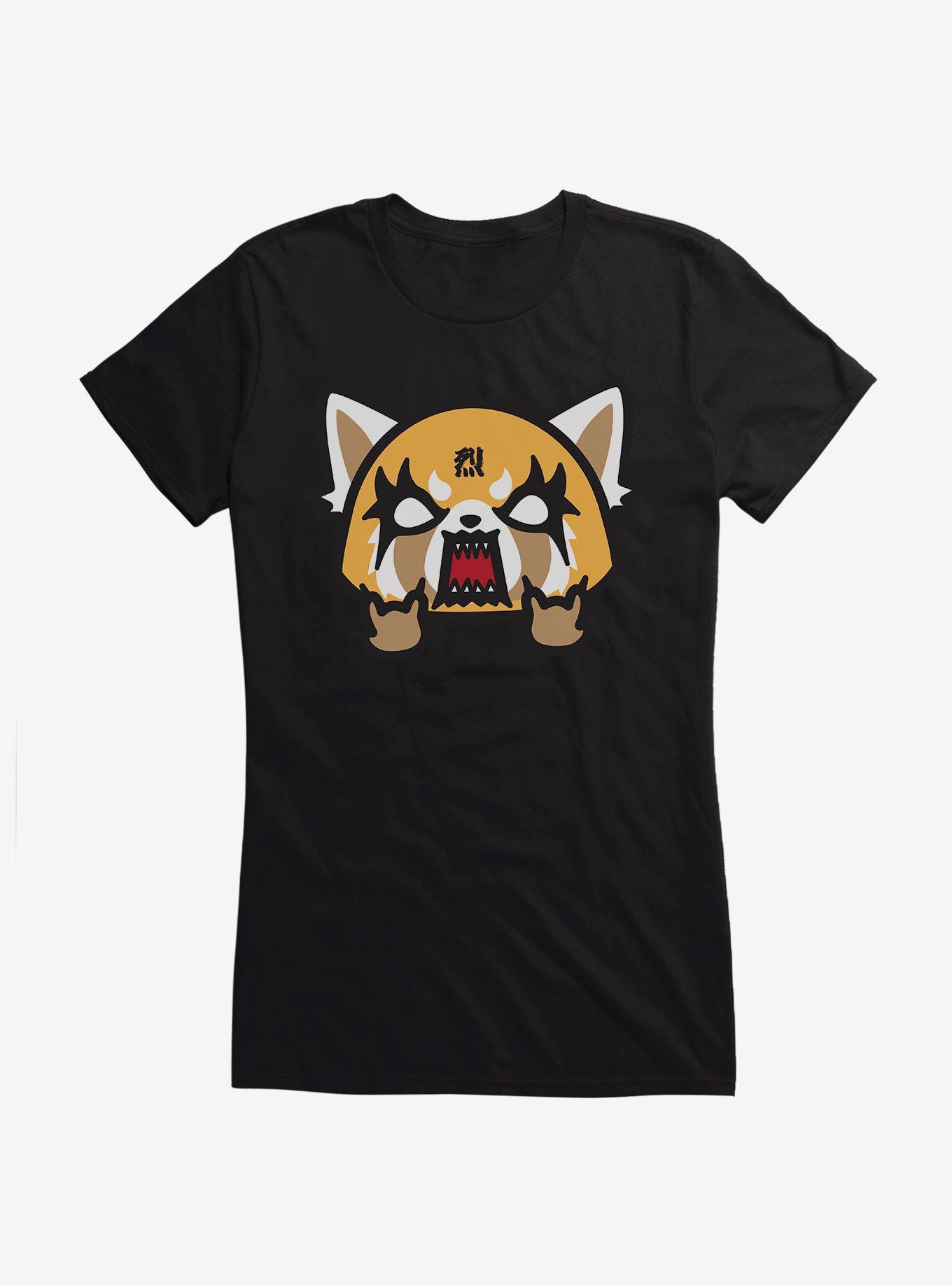 Aggretsuko Metal Rock & Roll Girls T-Shirt, BLACK, hi-res